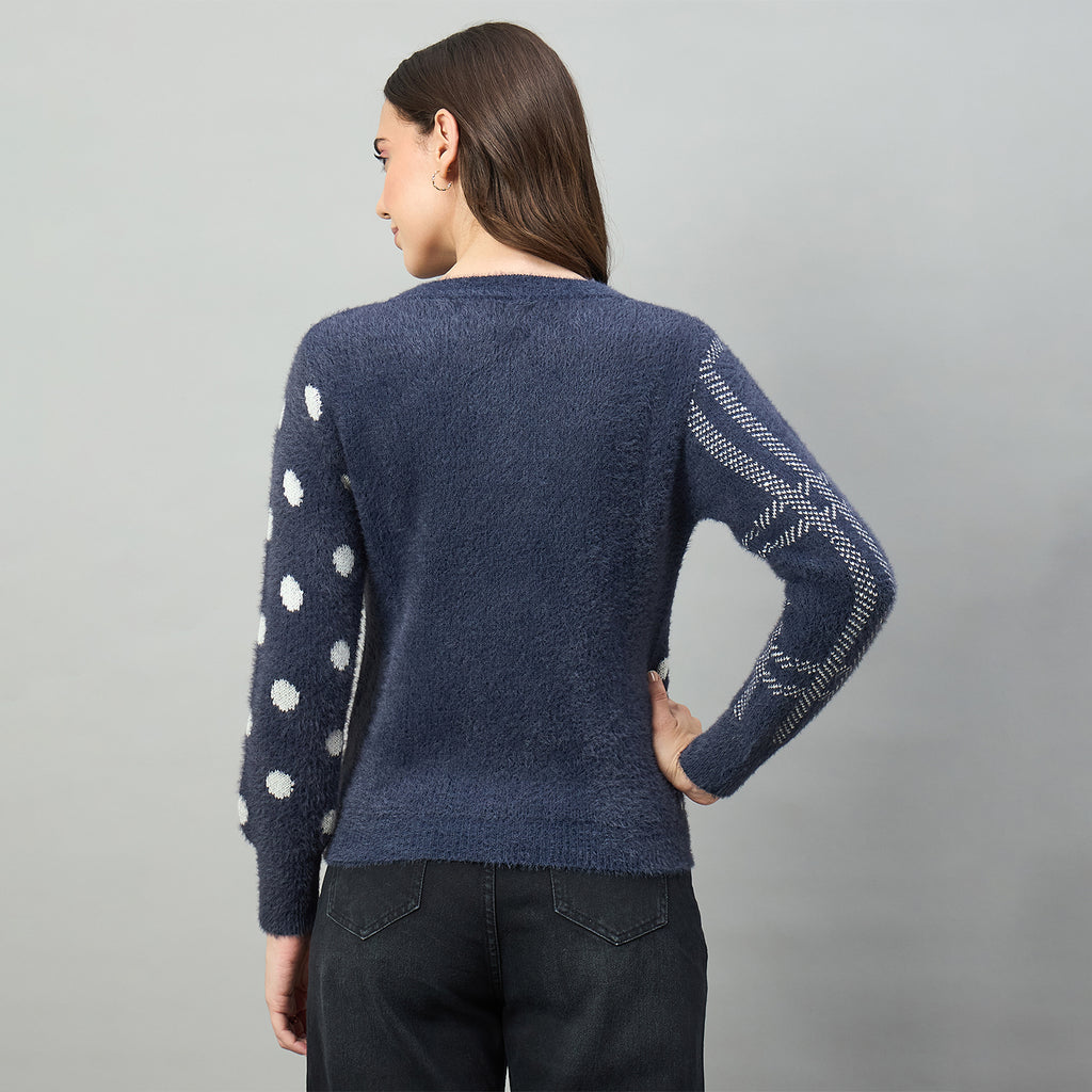 Duke Urban Women Full Sleeve Round Neck Sweater (SDS1236N)