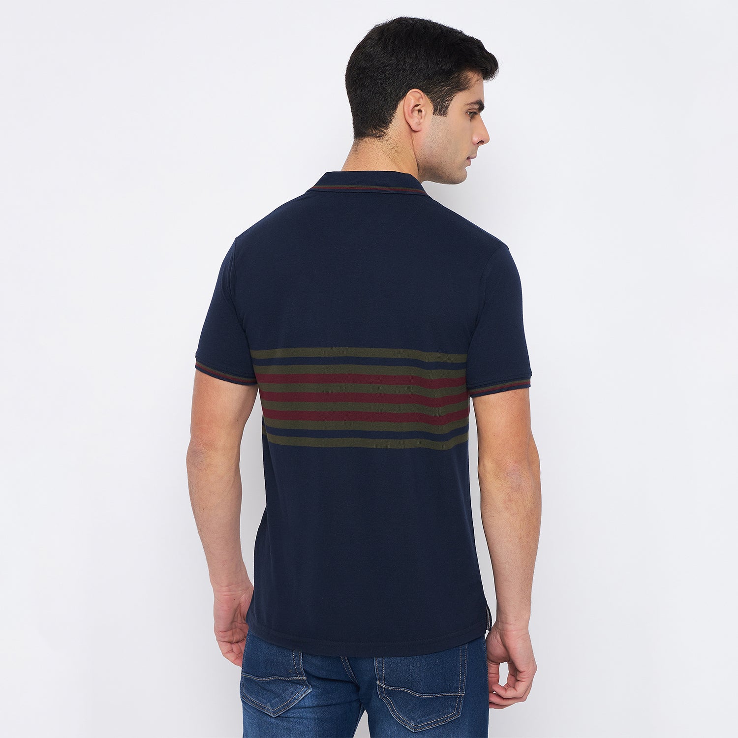 Duke Stardust Men Half Sleeve Cotton T-shirt (MLF5386)