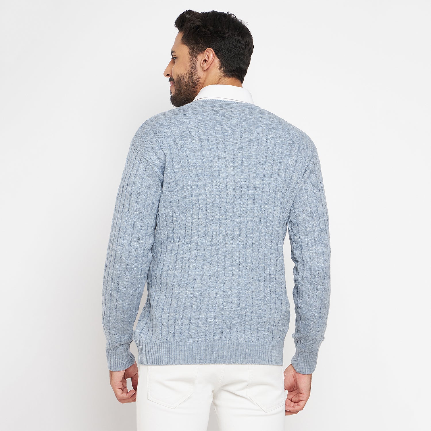 Duke Urban Men Full Sleeve V Neck Sweater (SDS2046)