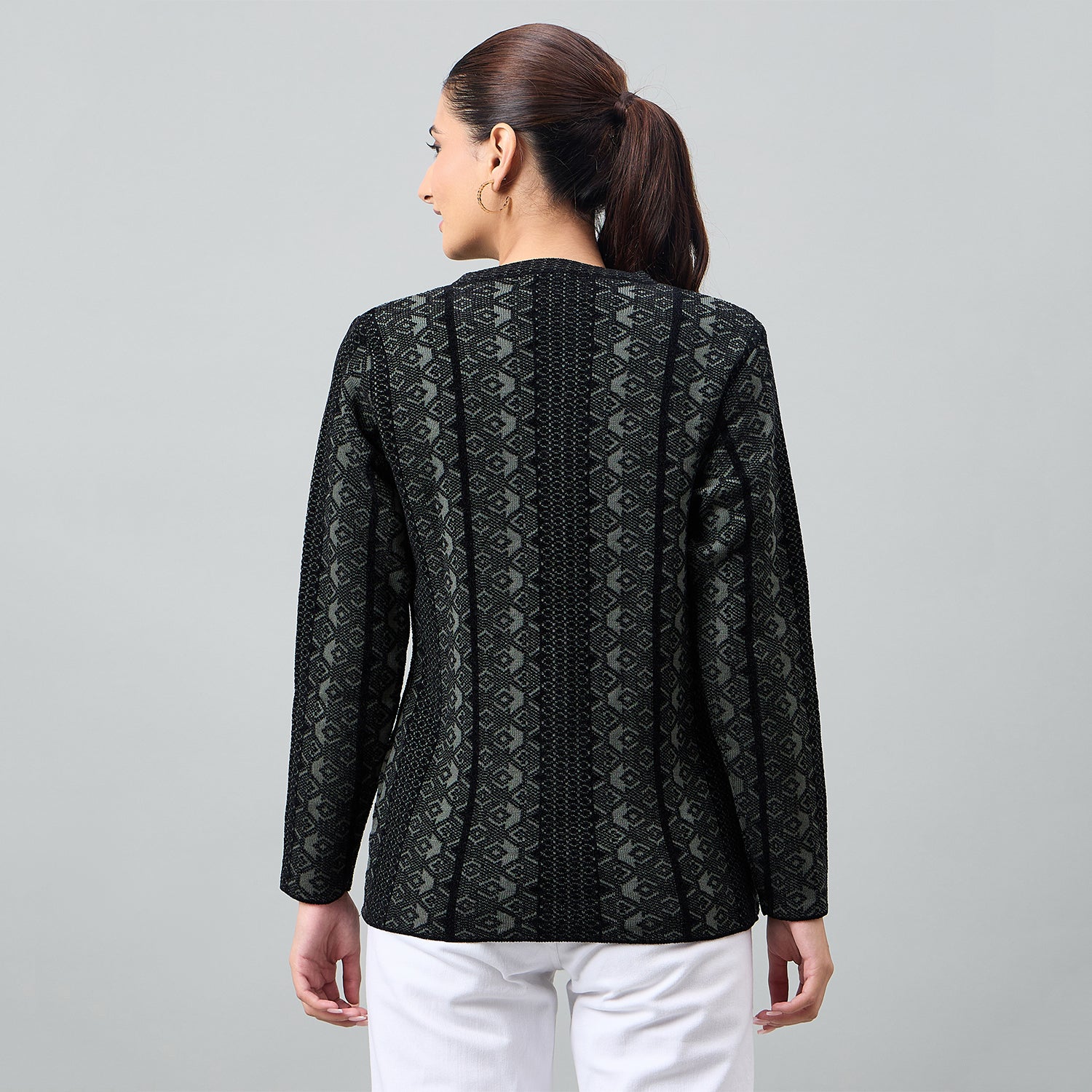 Duke Urban Women Full Sleeve Front Open Regular Cardigan (SDS1364)