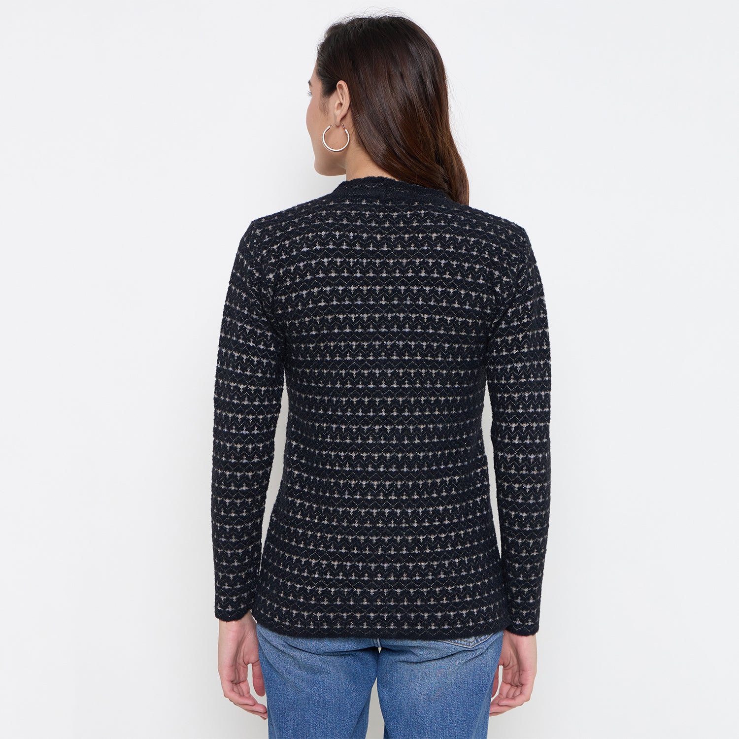 Duke Urban Women Full Sleeve Front Open Sweater (SDS1310)