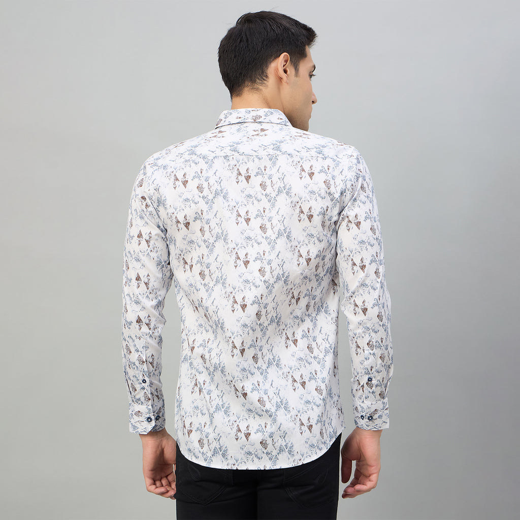 Duke Men Slim Fit Full Sleeve Short Style Cotton Shirt (SDO8PRBK)