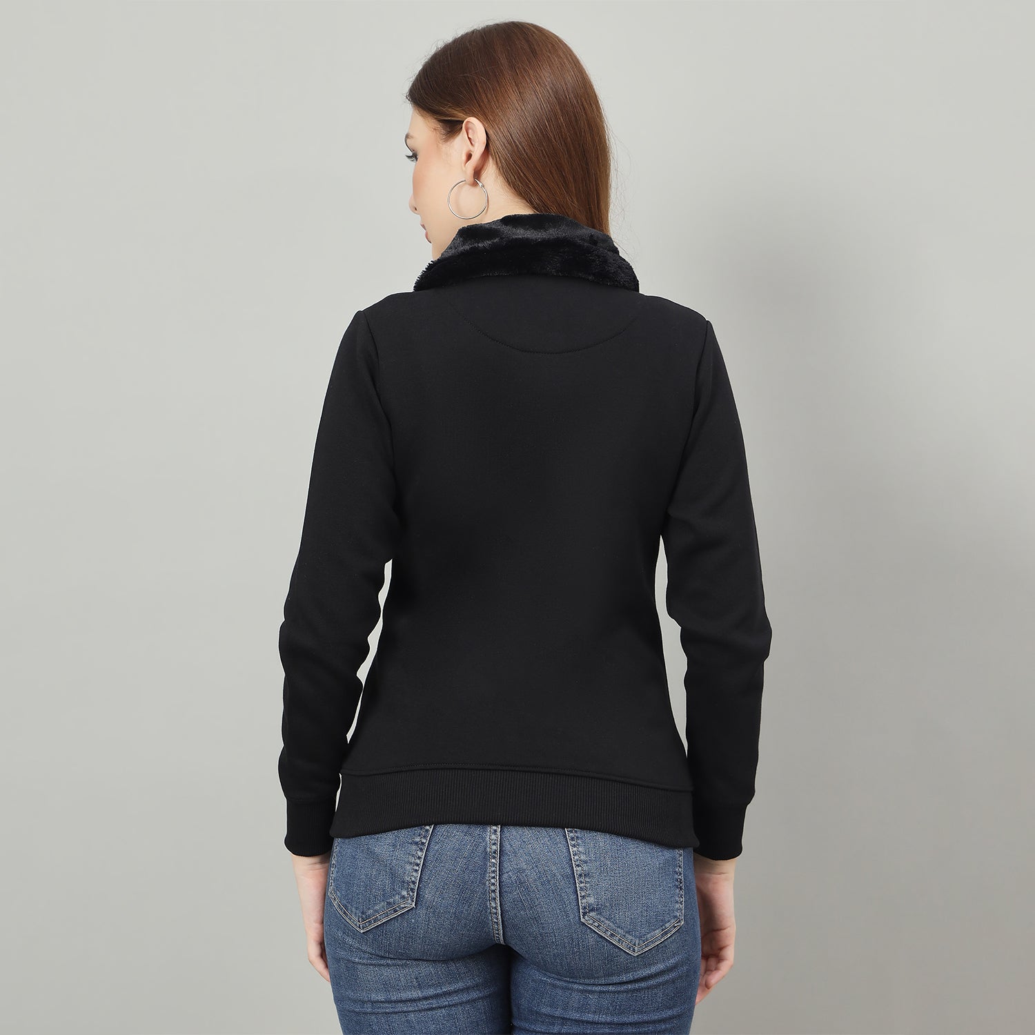Duke Urban Women Full Zip Regular Sweatshirt (LFX967)