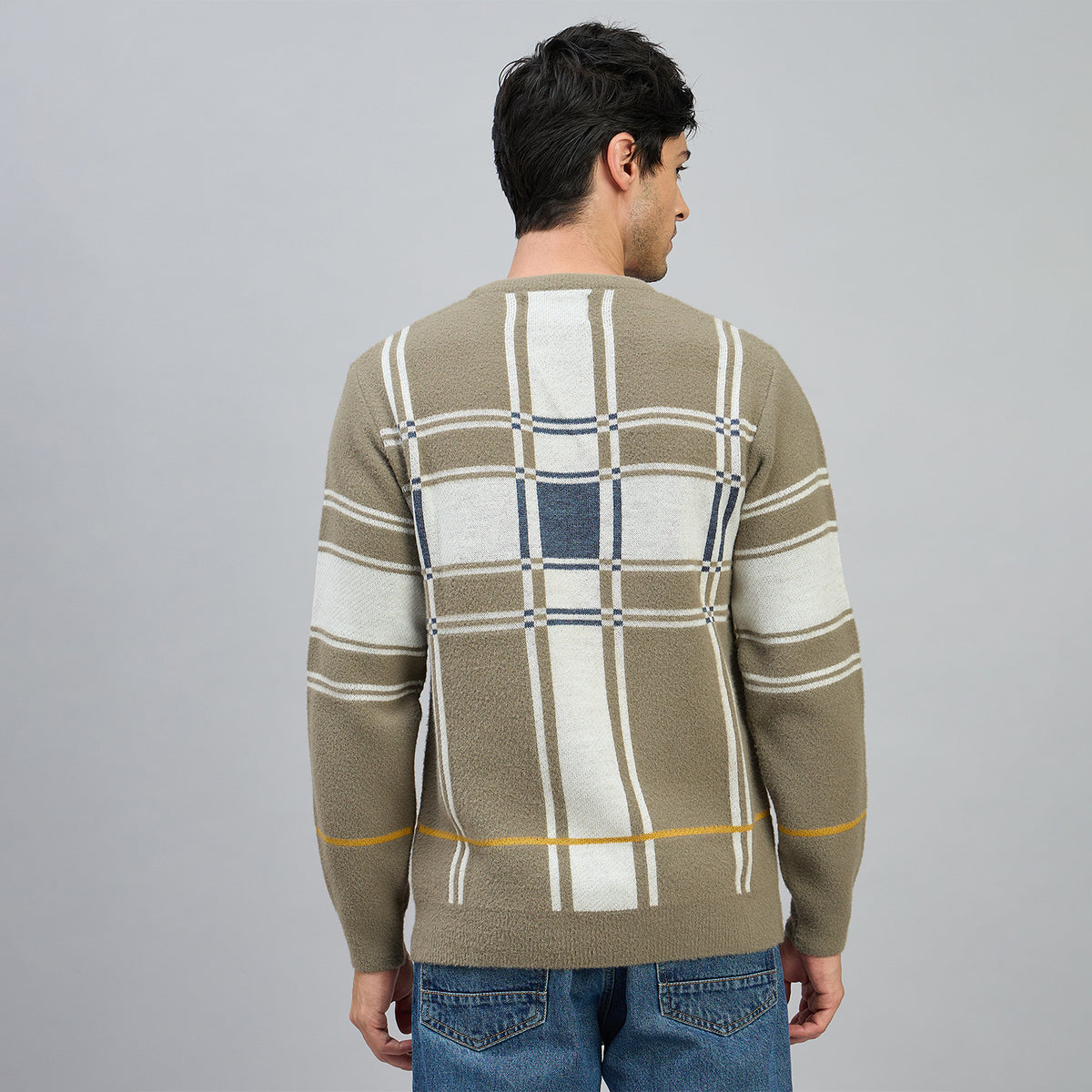 Duke Men Full Sleeve V Neck Regular Fit Sweater (SDS2209R)