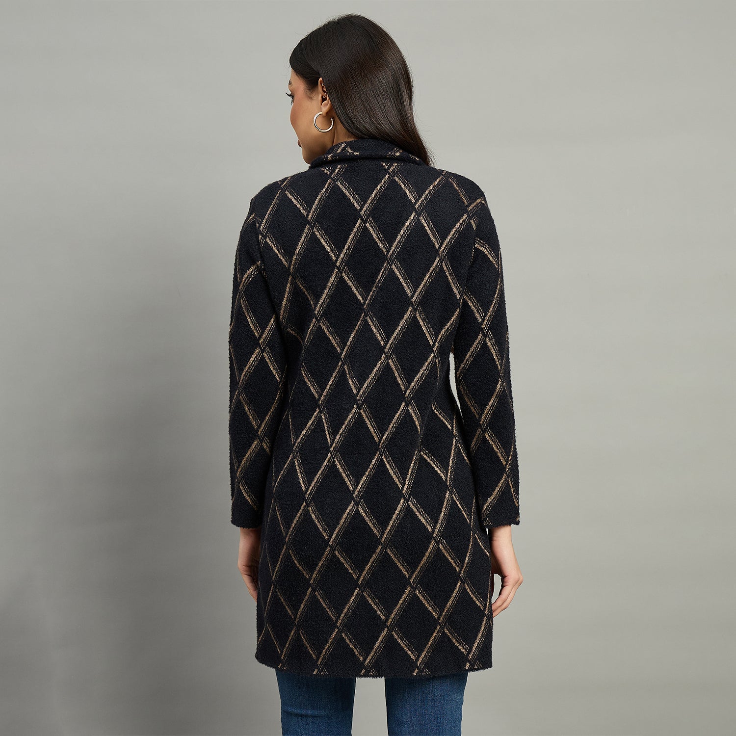 Duke Urban Women Full Sleeve Self Design Sweater (SDS1320)