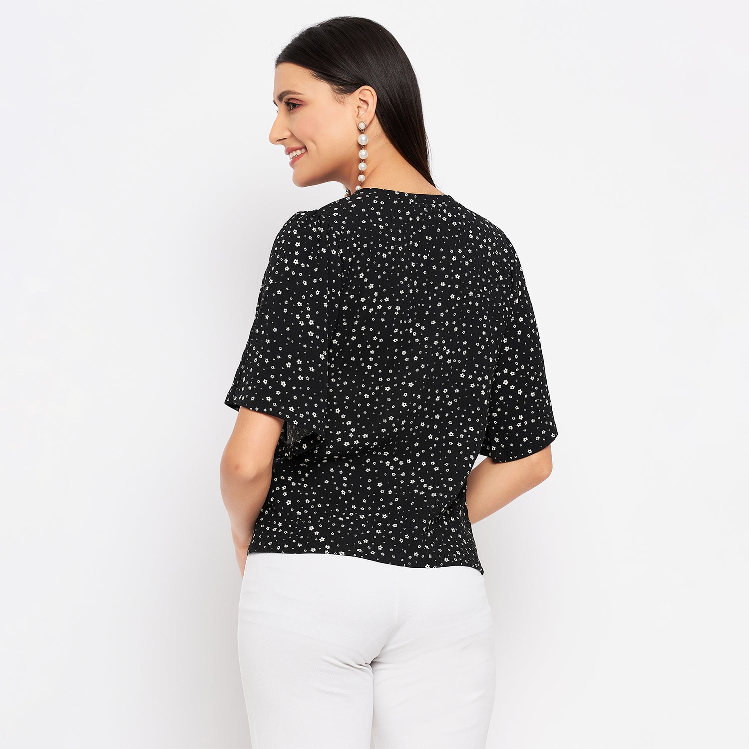 Duke Stardust Women Round Neck Half Sleeve Printed Top (SDX3268)