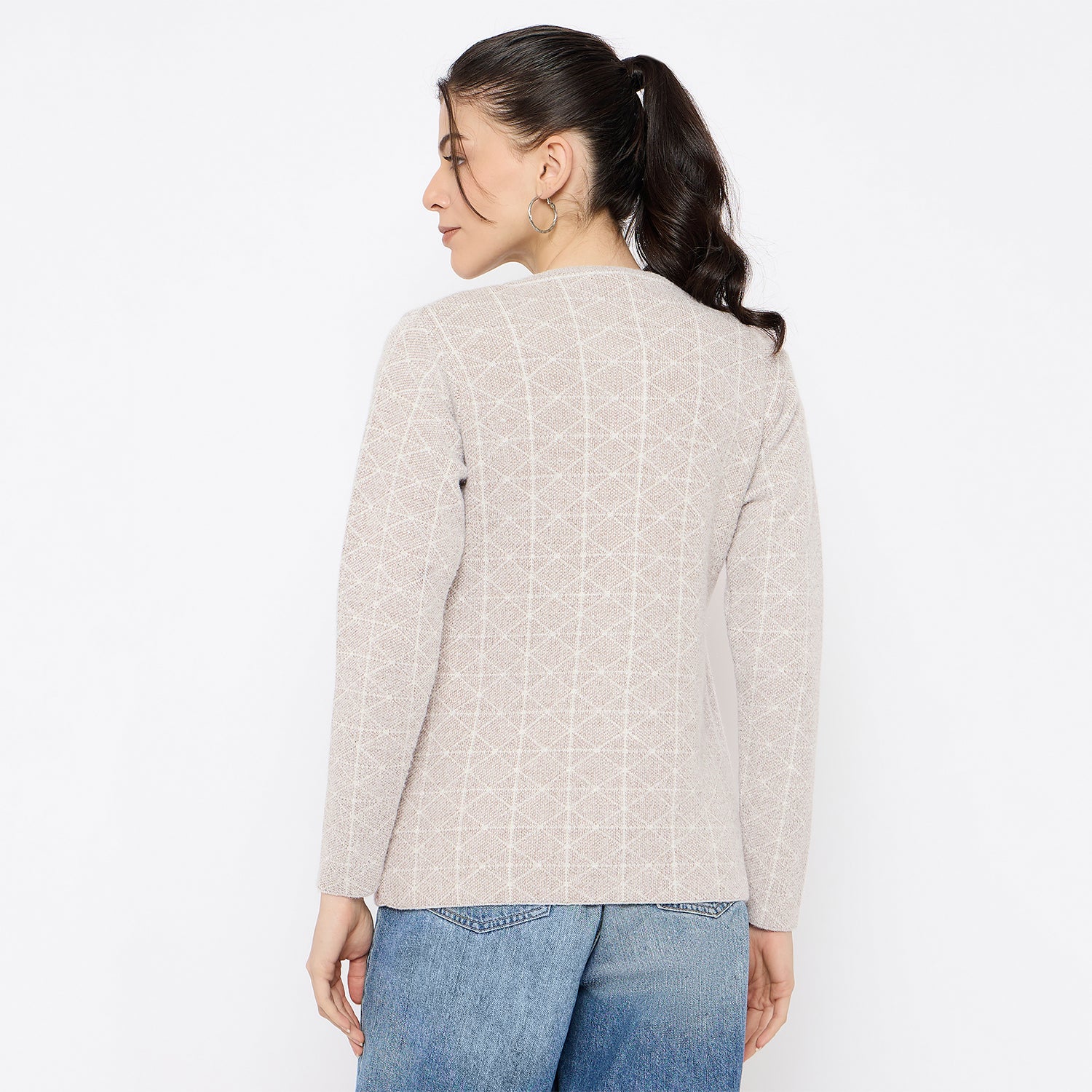 Duke Urban Women Full Sleeve Front Open Sweater (SDS1285)