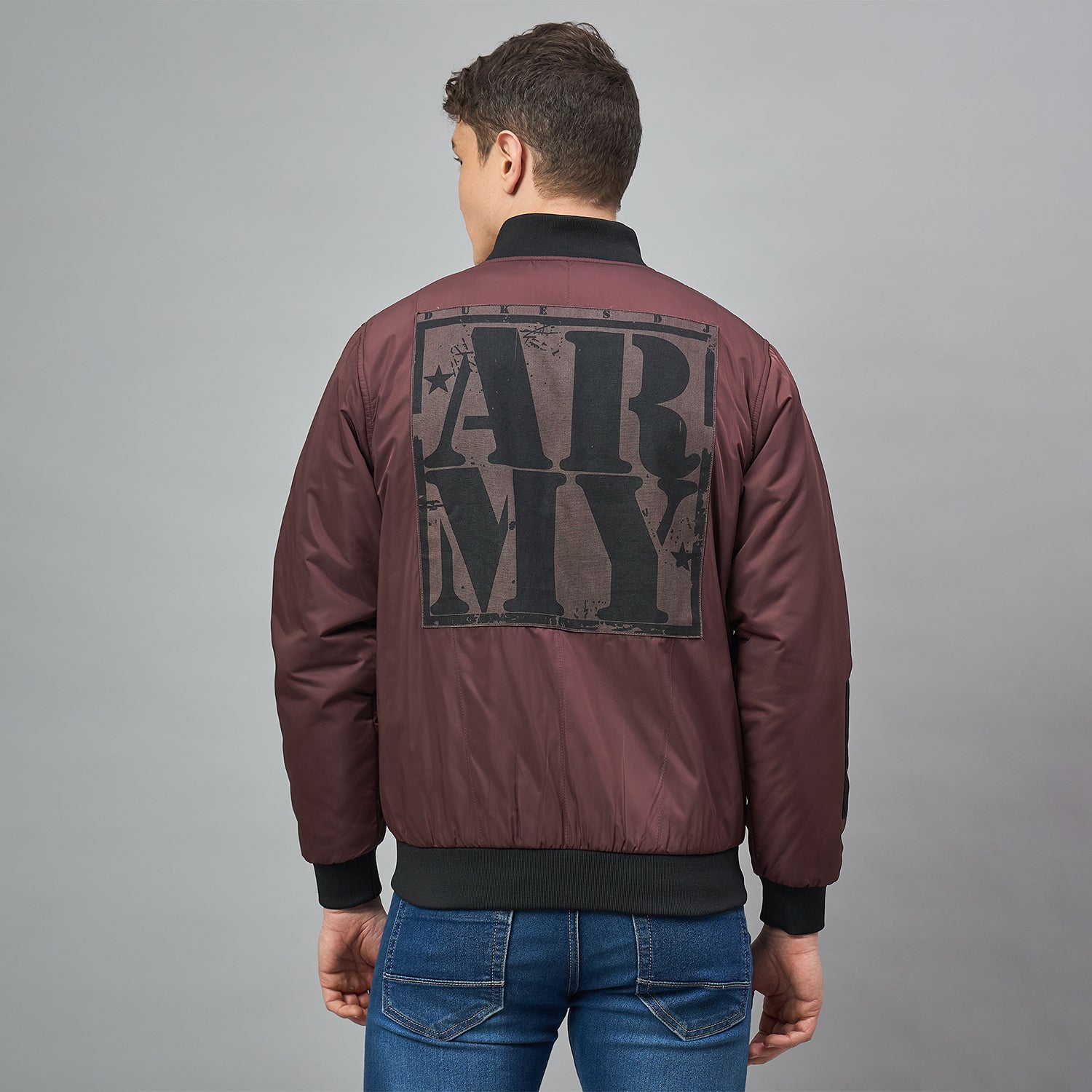 Duke Urban Men Full Sleeve Slim fit Bomber Jacket (SDZ3046)