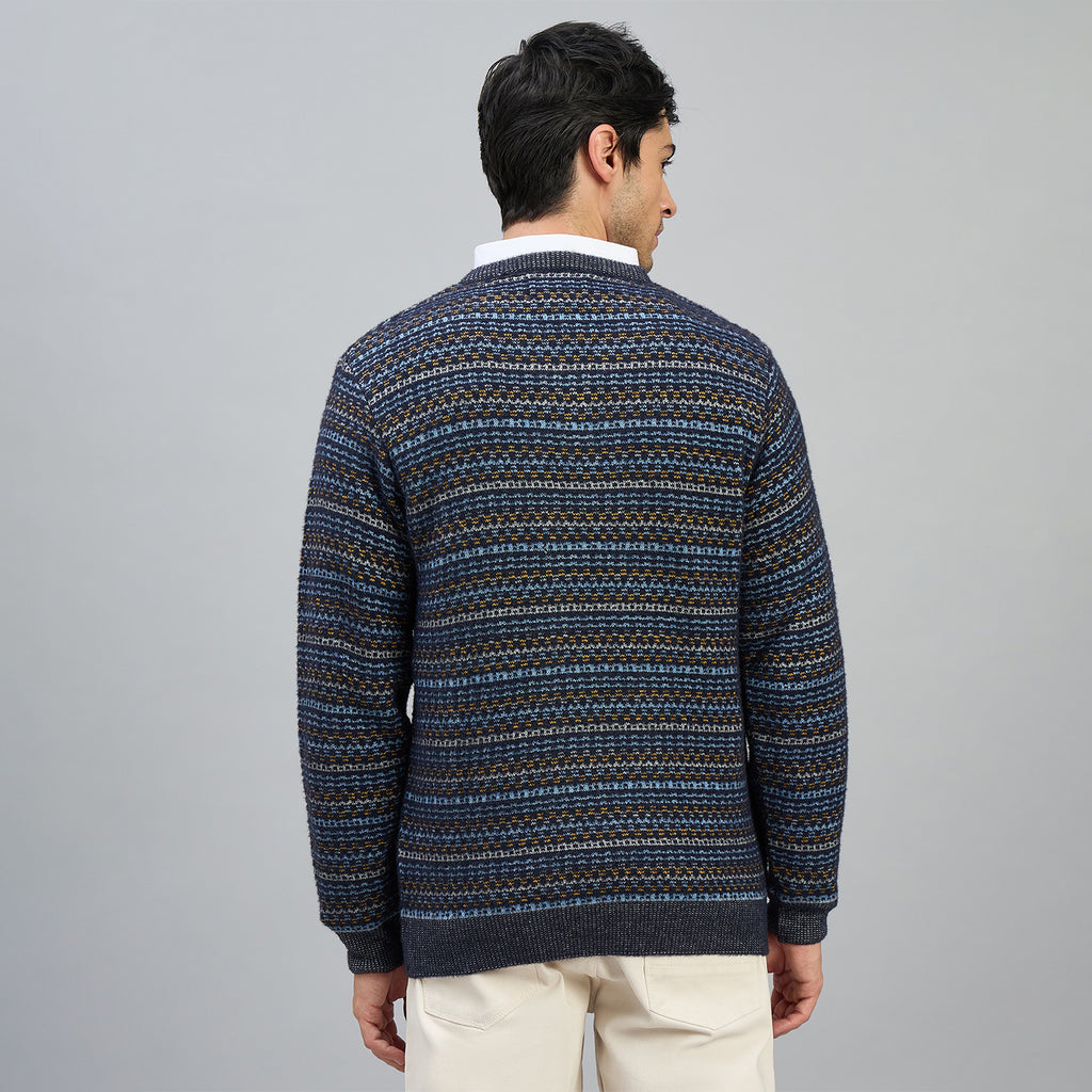 Duke Men Full Sleeve V Neck Regular Sweater (SDS2311)