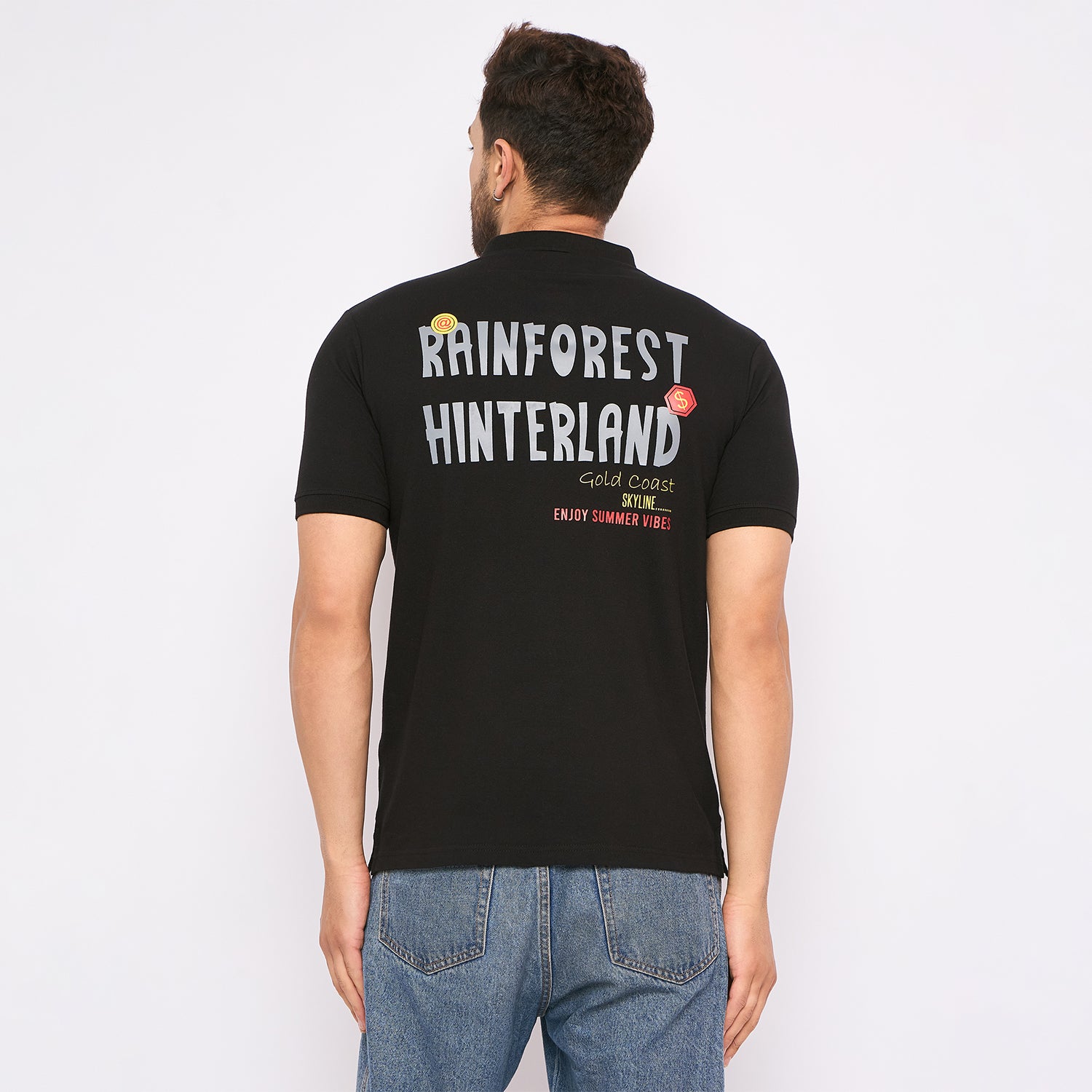 Duke Urban Men Half Sleeve Cotton T-shirt (LF7175)