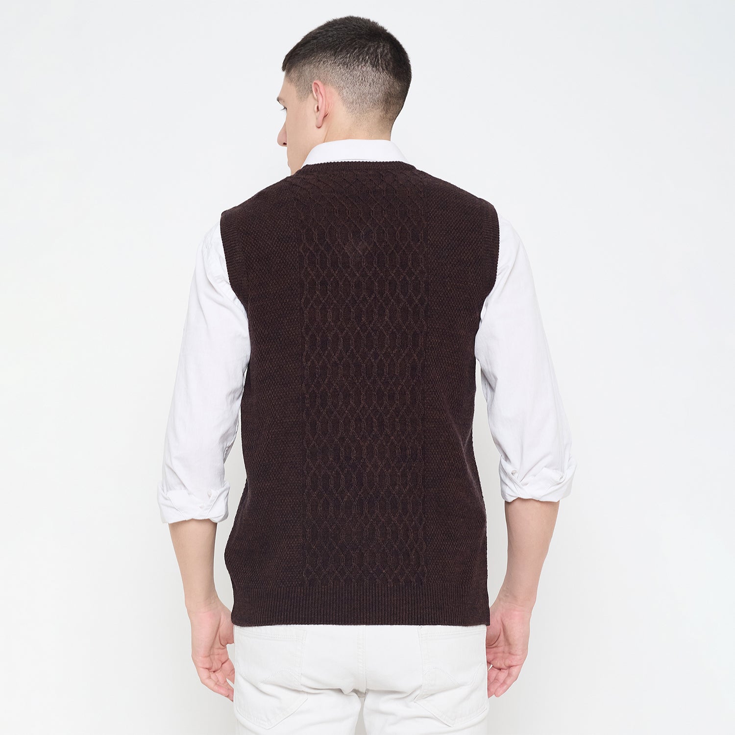 Duke Urban Men Sleeveless V Neck Sweater (SDS2234)