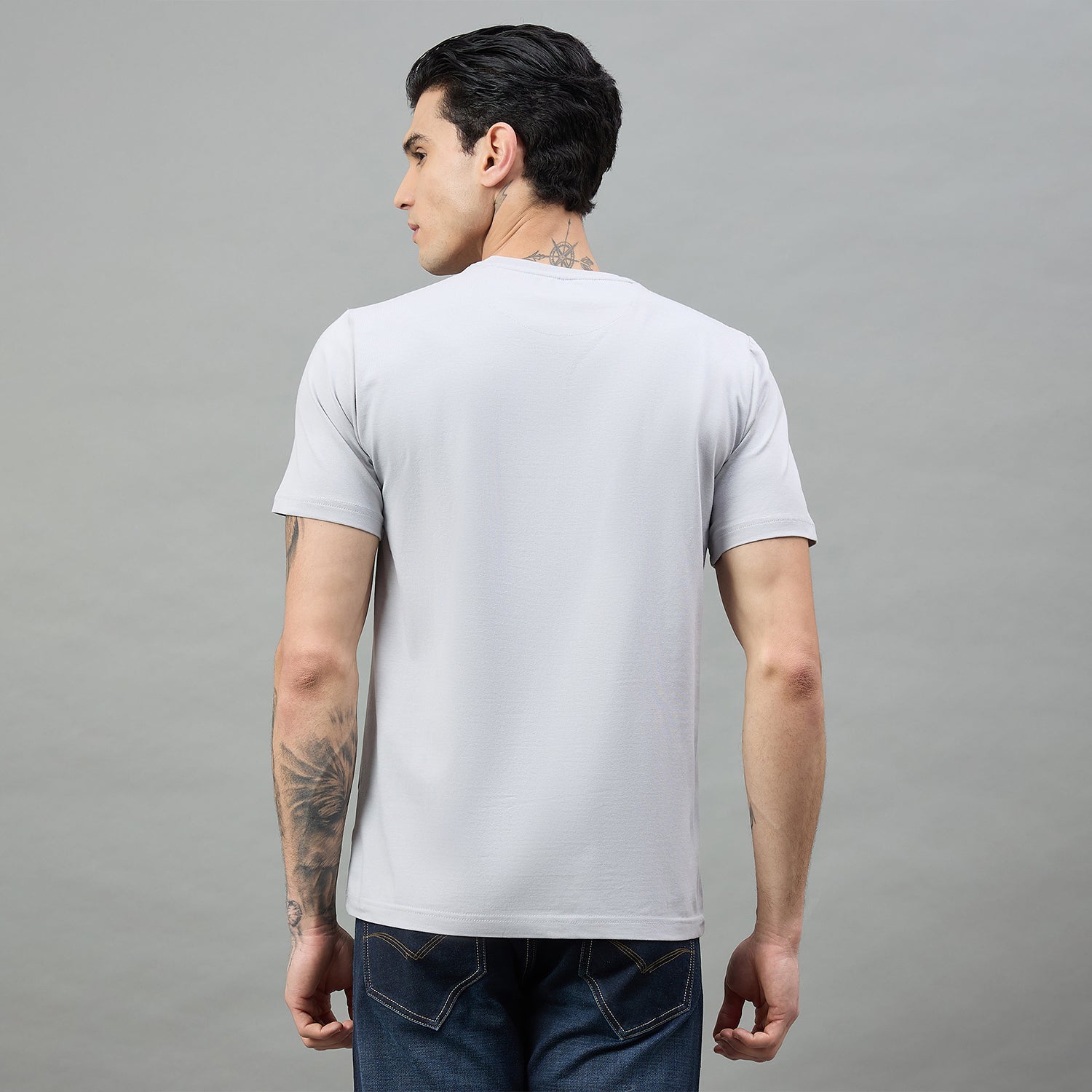Duke Urban Men Graphic Print Half Sleeve Round Neck Casual Tshirt (LF7546)
