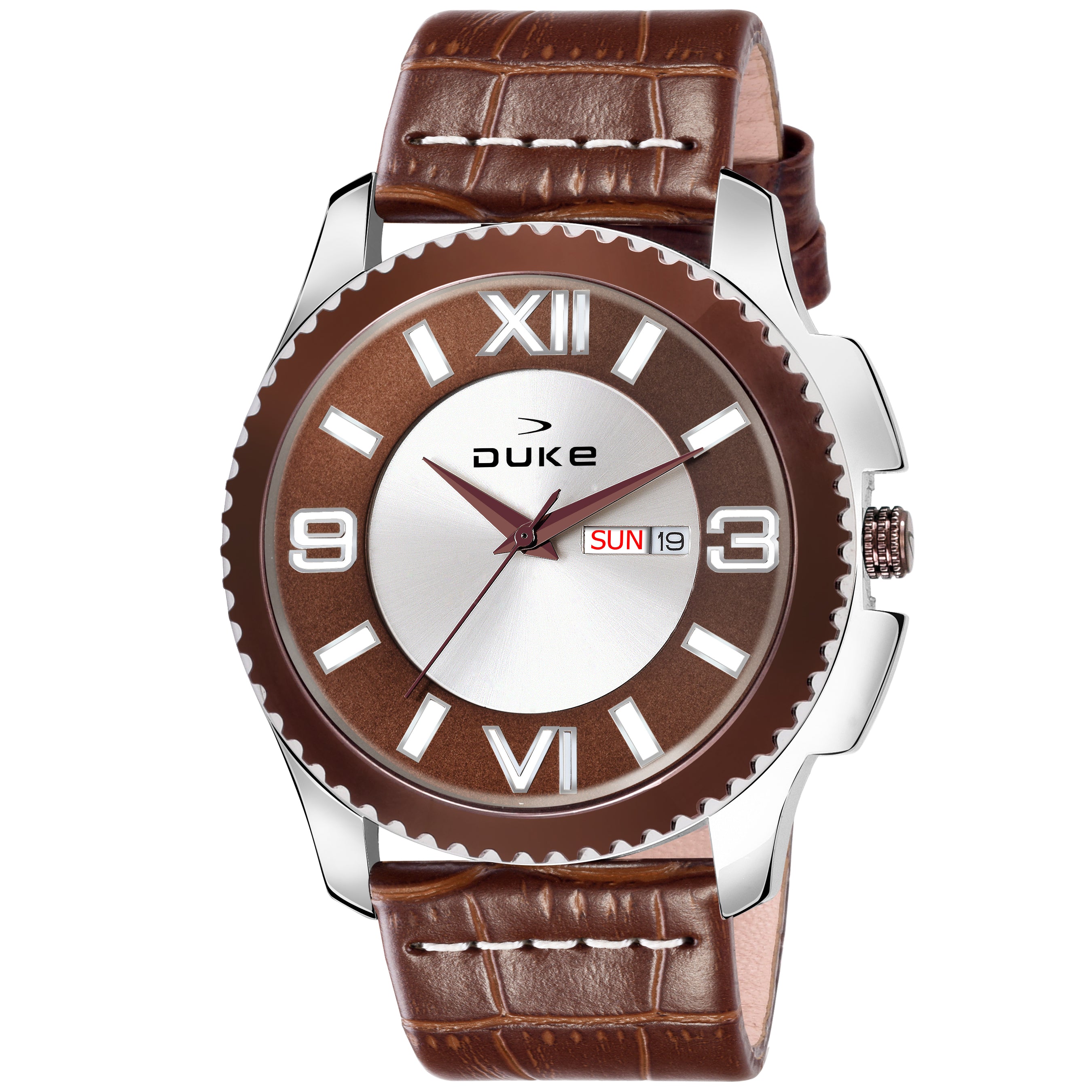 Duke Analog Display Round Brown Dial Men Watch (DK002RM01S)