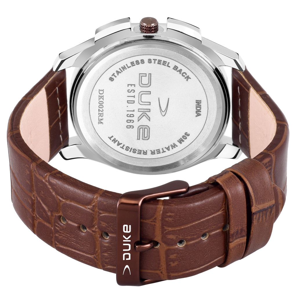 Duke Analog Display Round Brown Dial Men Watch (DK002RM01S)