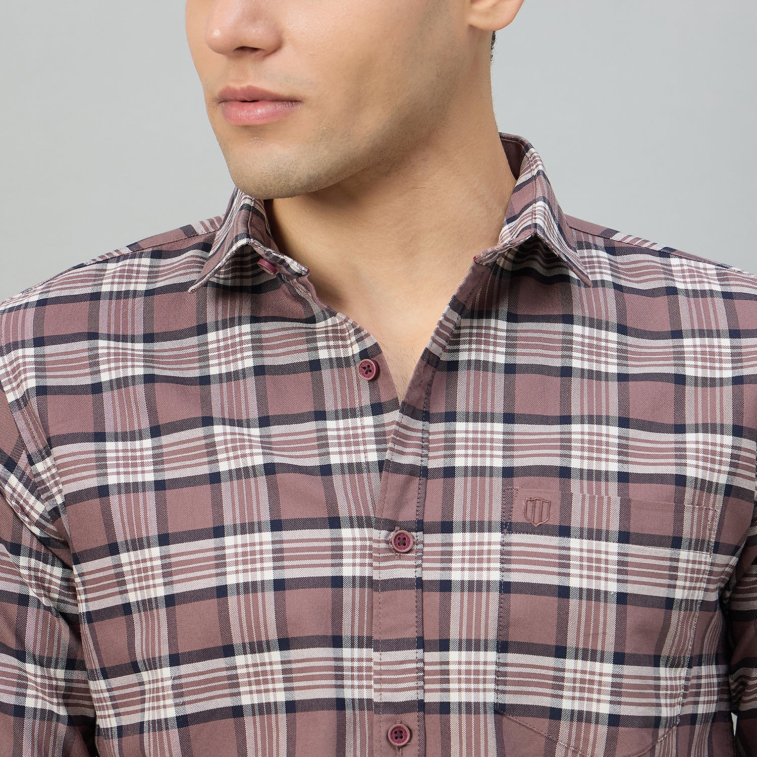 Duke Men Slim Fit Full Sleeve Oxford Cotton Shirt (SDO5CKCZ)