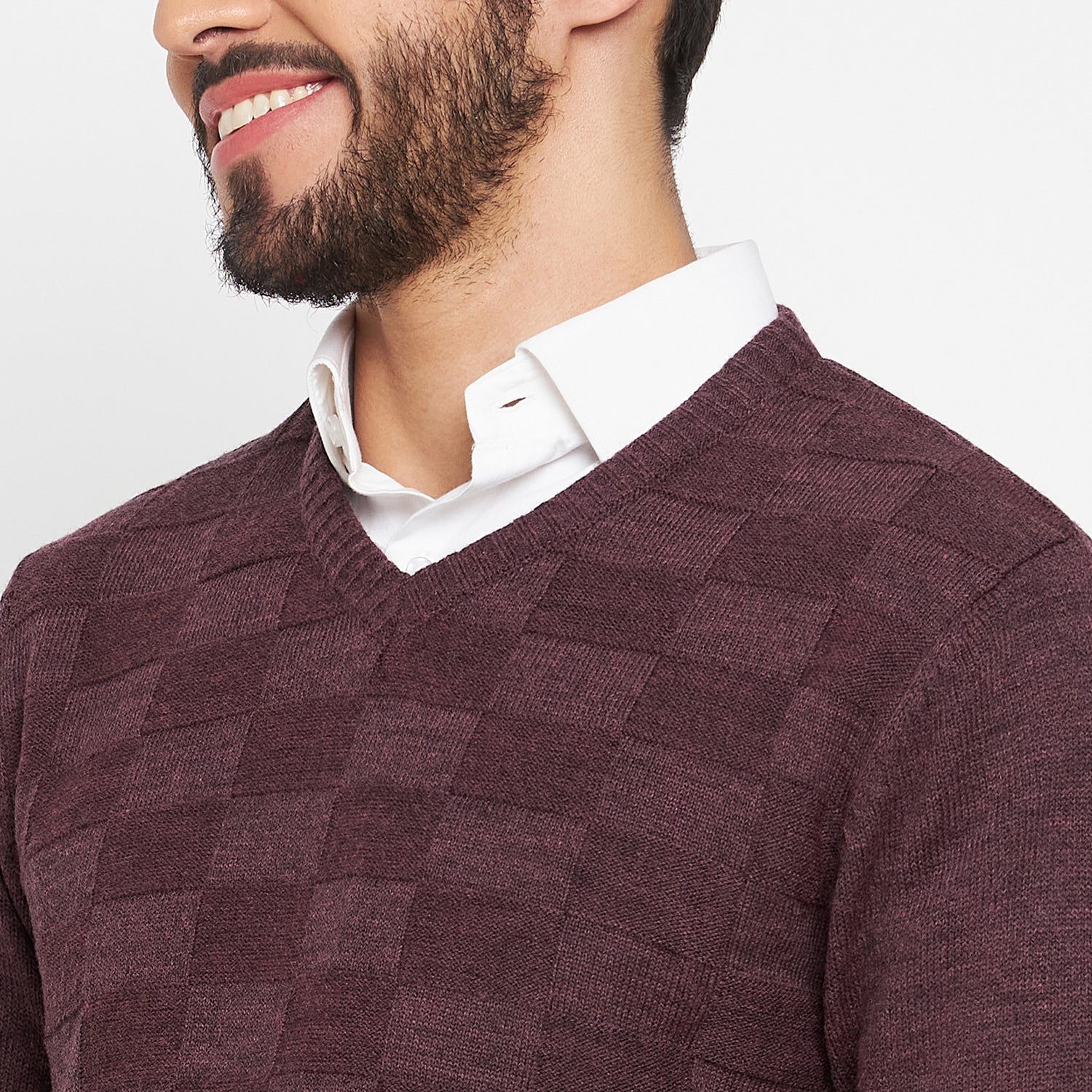 Duke Urban Men Full Sleeve V Neck Sweater (SDS651R)