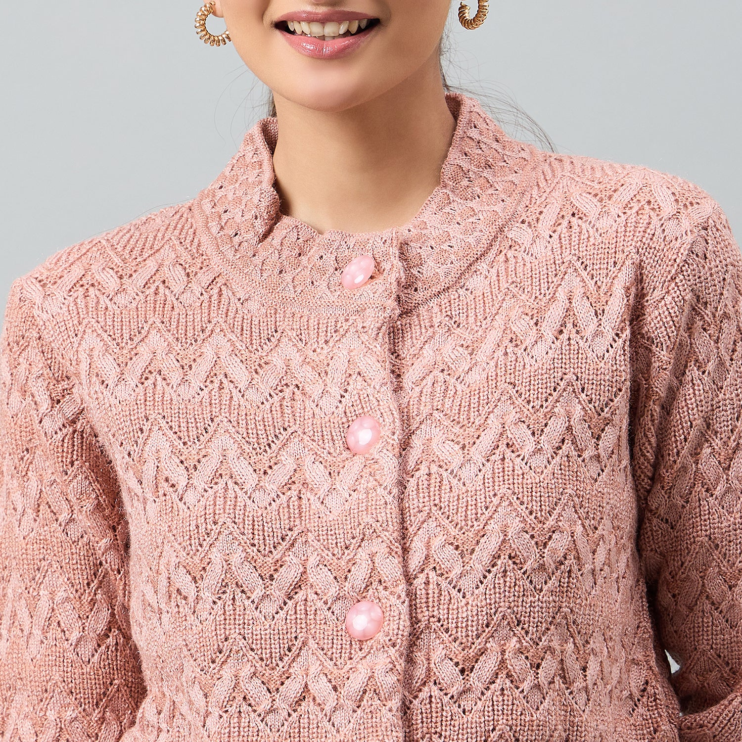 Duke Urban Women Full Sleeve Front Open Regular Cardigan (SDS1367R)
