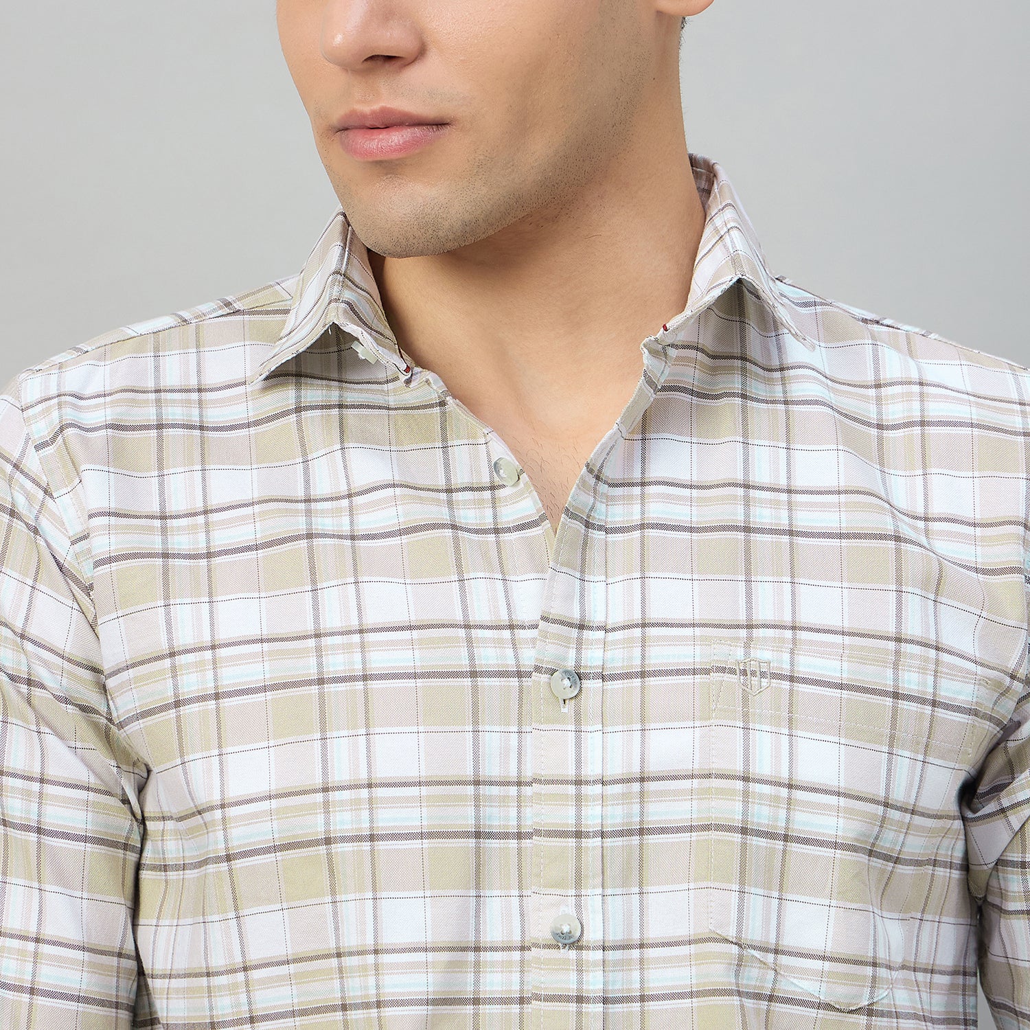 Duke Men Slim Fit Full Sleeve Oxford Cotton Shirt (SDO5CKDB)