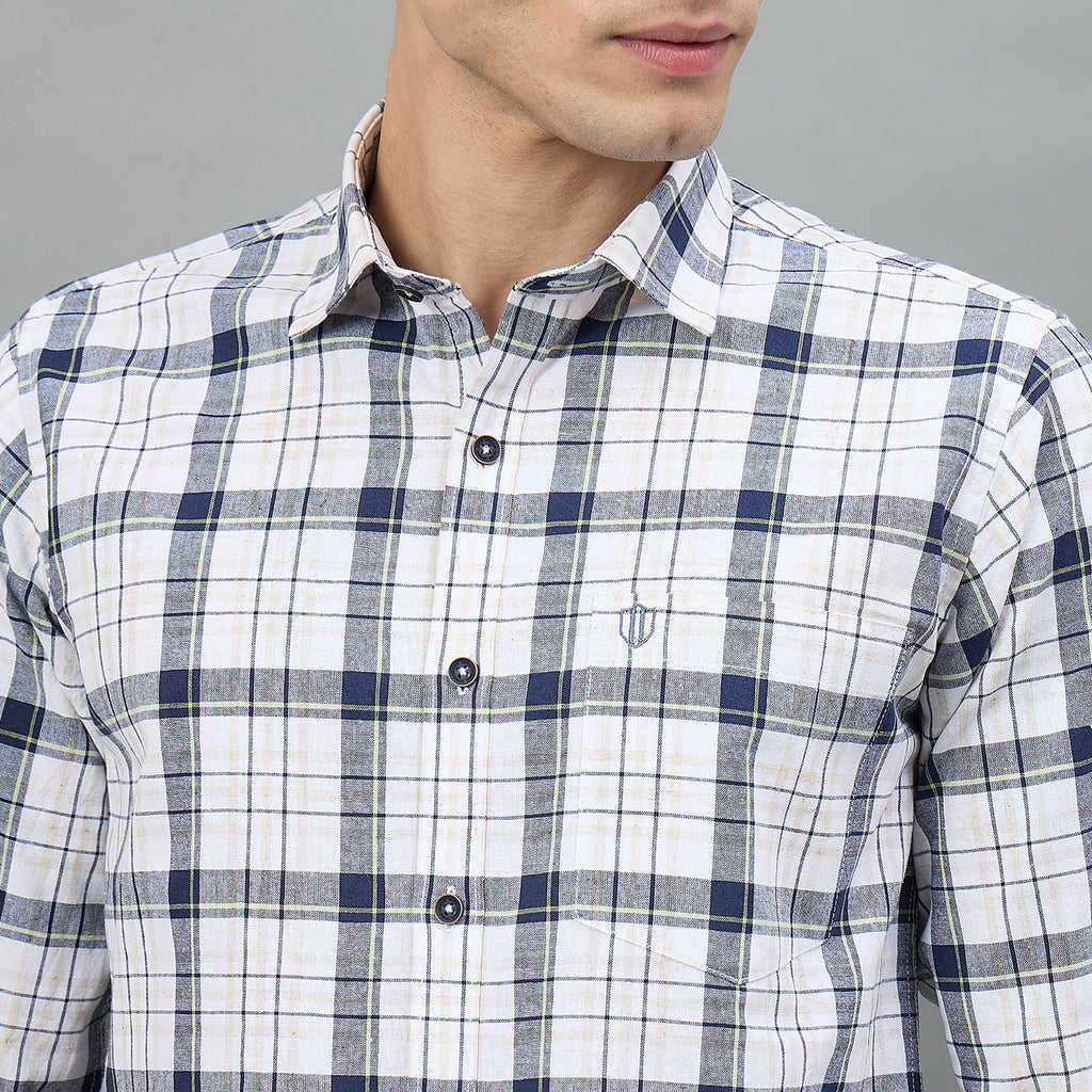 Duke Urban Men Checkered Full Sleeve Spread Collar Regular Shirt (SDO9CKAH)