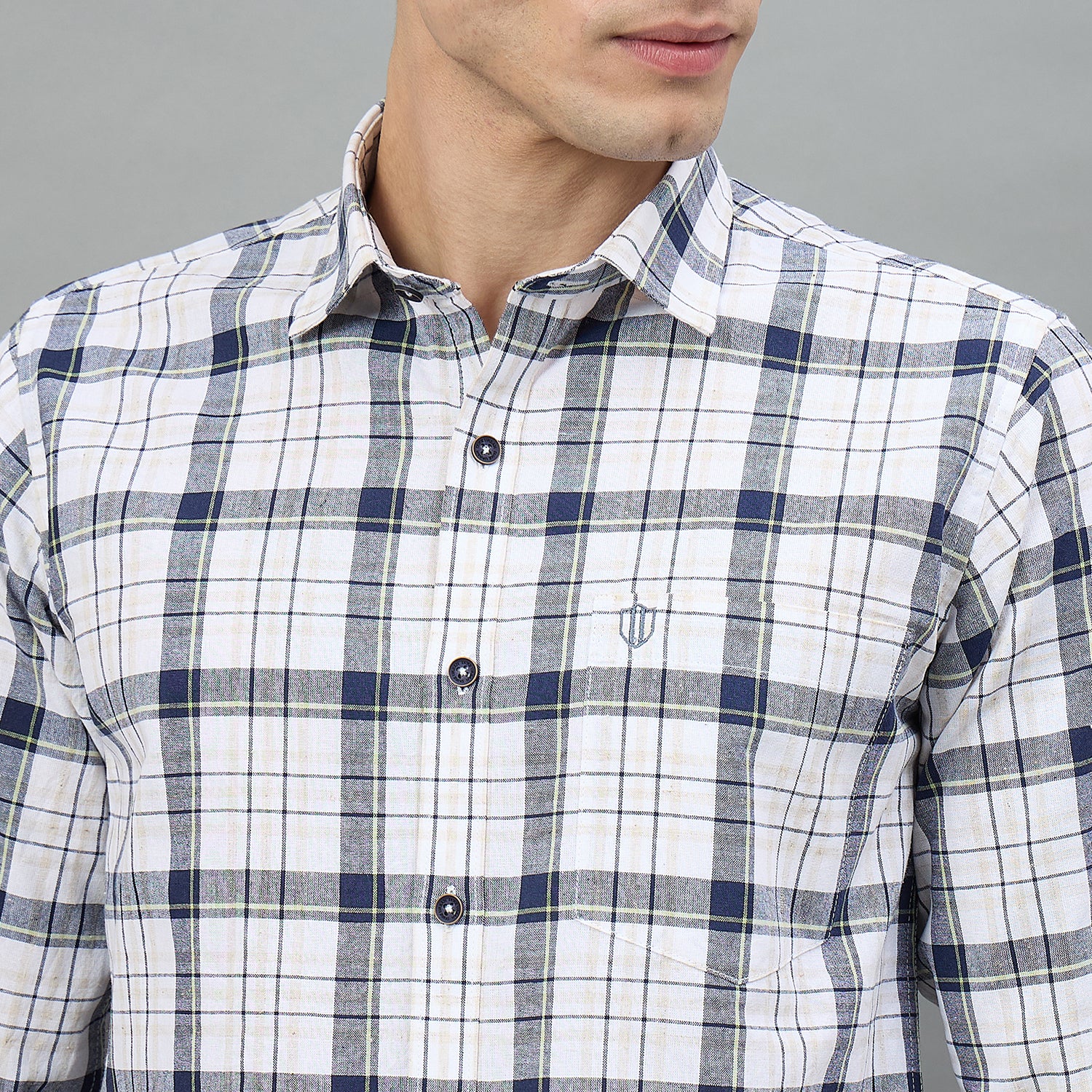 Duke Urban Men Checkered Full Sleeve Spread Collar Regular Shirt (SDO9CKAH)