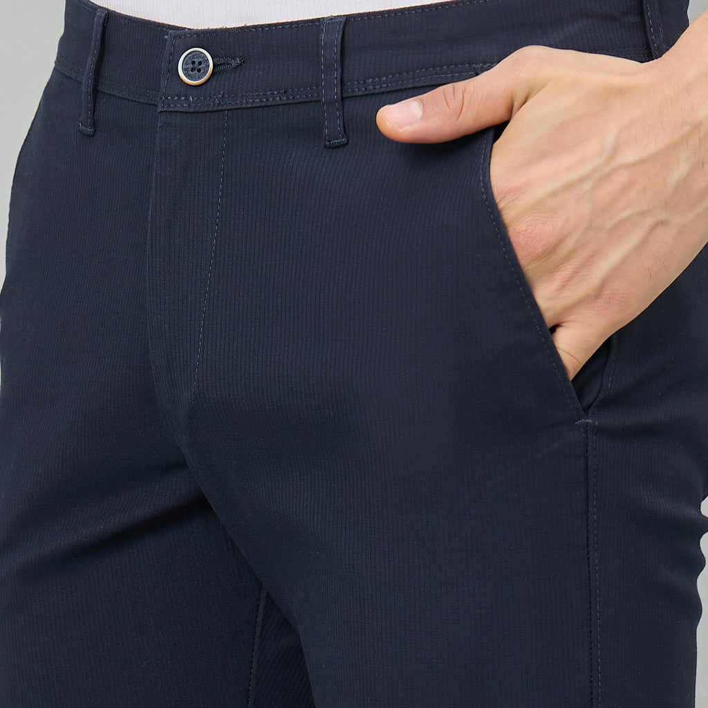 Duke Men Flatfront Narrow fit Casual Chinos Trouser (SDT4703)