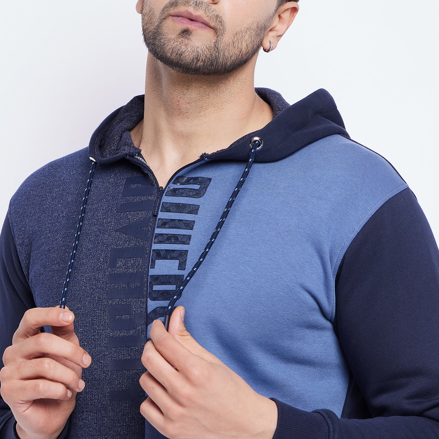 Duke Urban Men Half Zip Hooded Sweatshirt (LF6251)