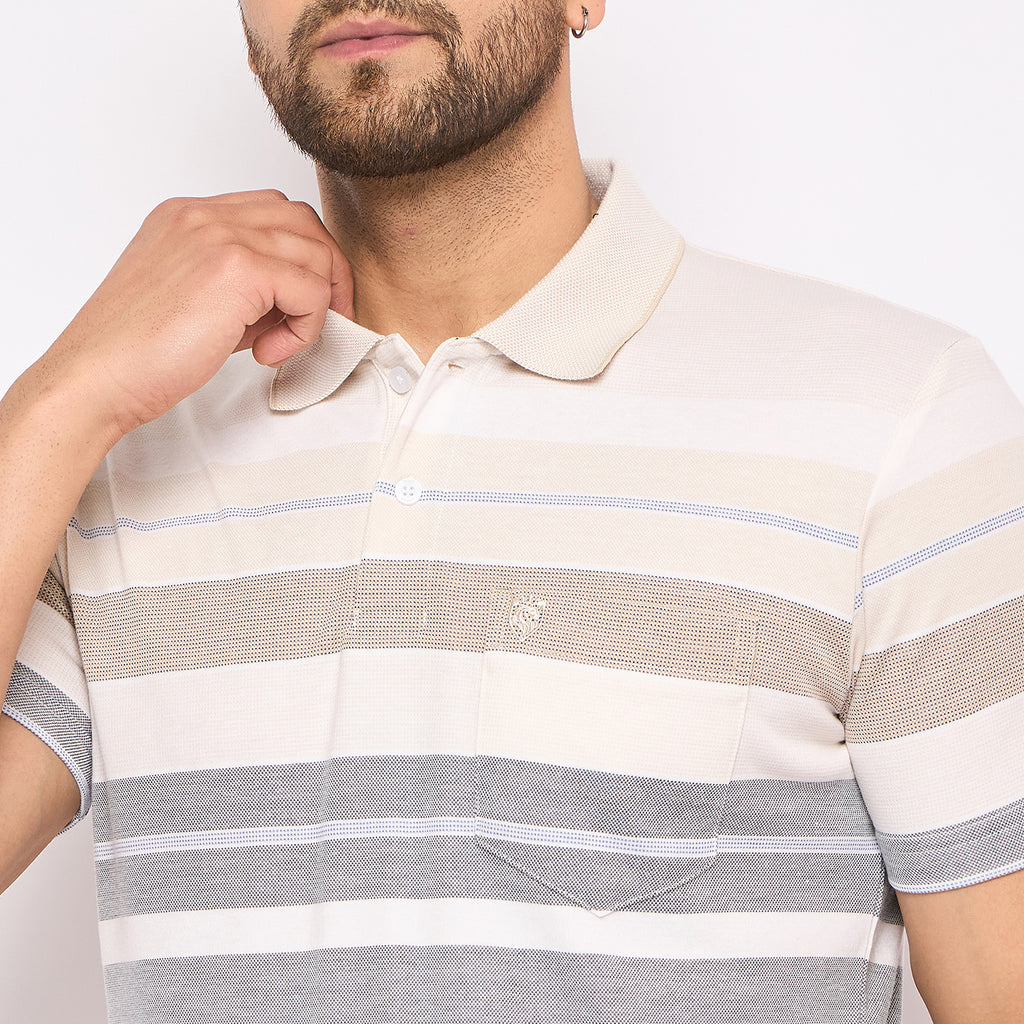 Duke Stardust Men Half Sleeve Cotton T-shirt (LF7255)