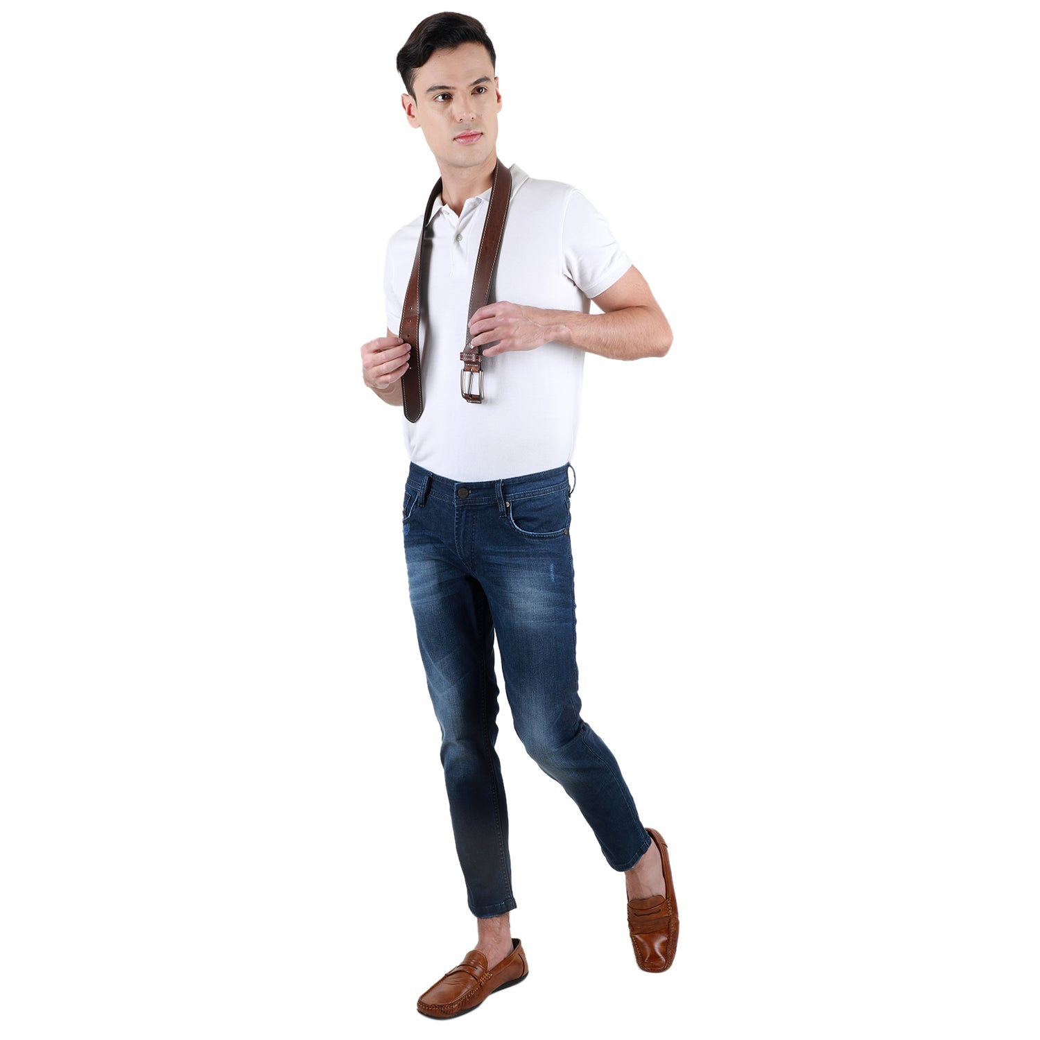 Duke Urban Men Stretchable Ankle Length Slim Fit Jeans (SDD5232)