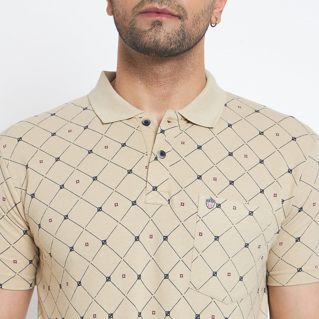 Duke Stardust Men Half Sleeve Cotton T-shirt (MLF7116)