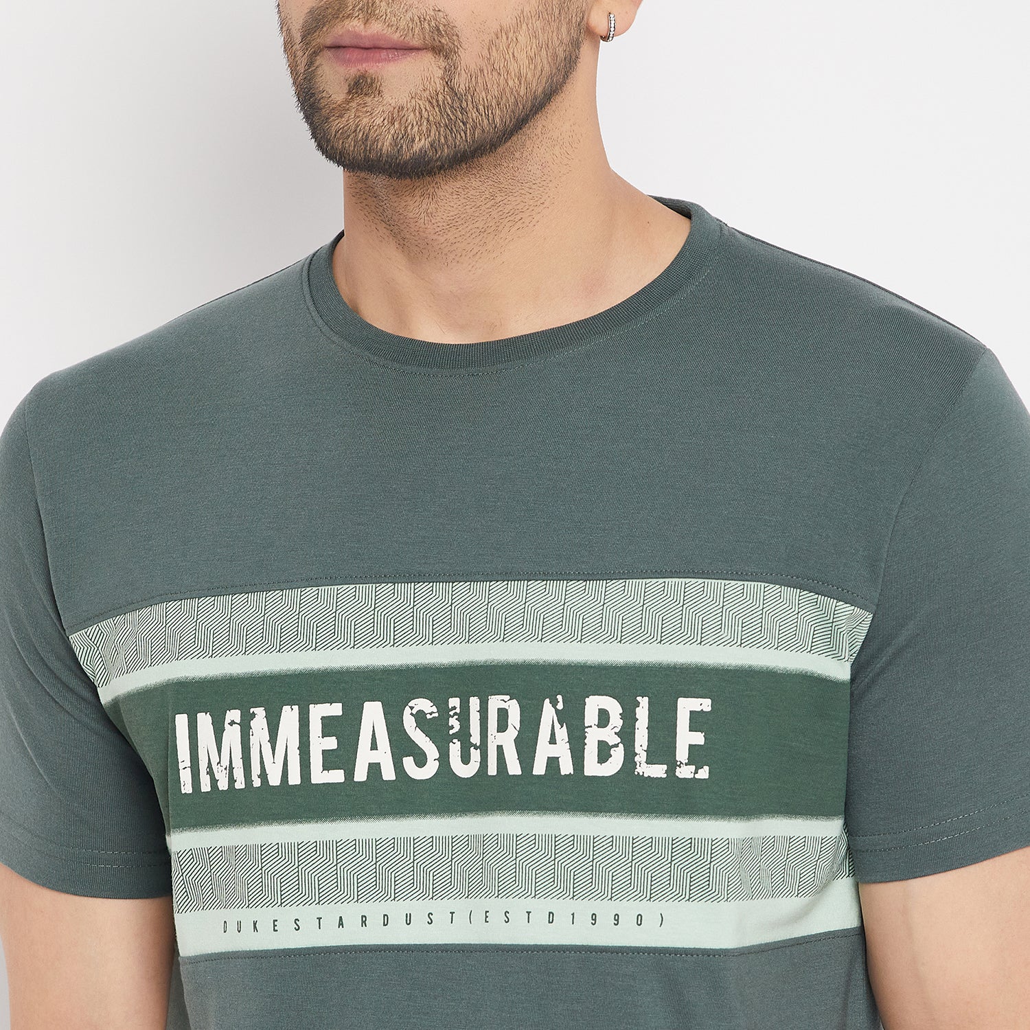 Duke Stardust Men Half Sleeve Cotton T-Shirt (LF7051)
