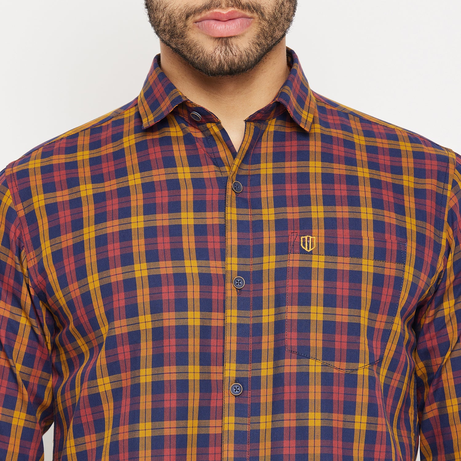 Duke Stardust Men Full Sleeve Cotton Shirt (SDO5CKOB)