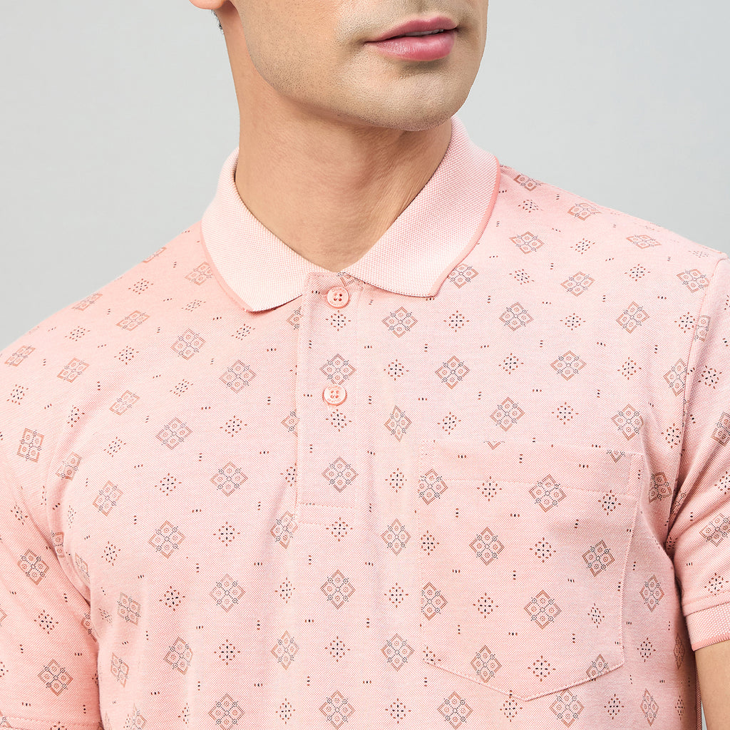 Duke Men Half Sleeve Cotton Regualr Fit Casual T-shirt (LF7995)