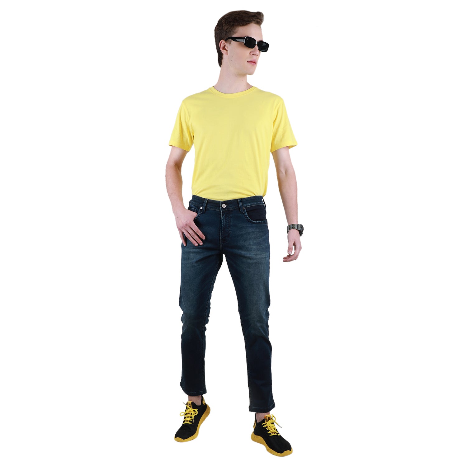 Duke Urban Men Stretchable Ankle Length Slim Fit Jeans (SDD5464)