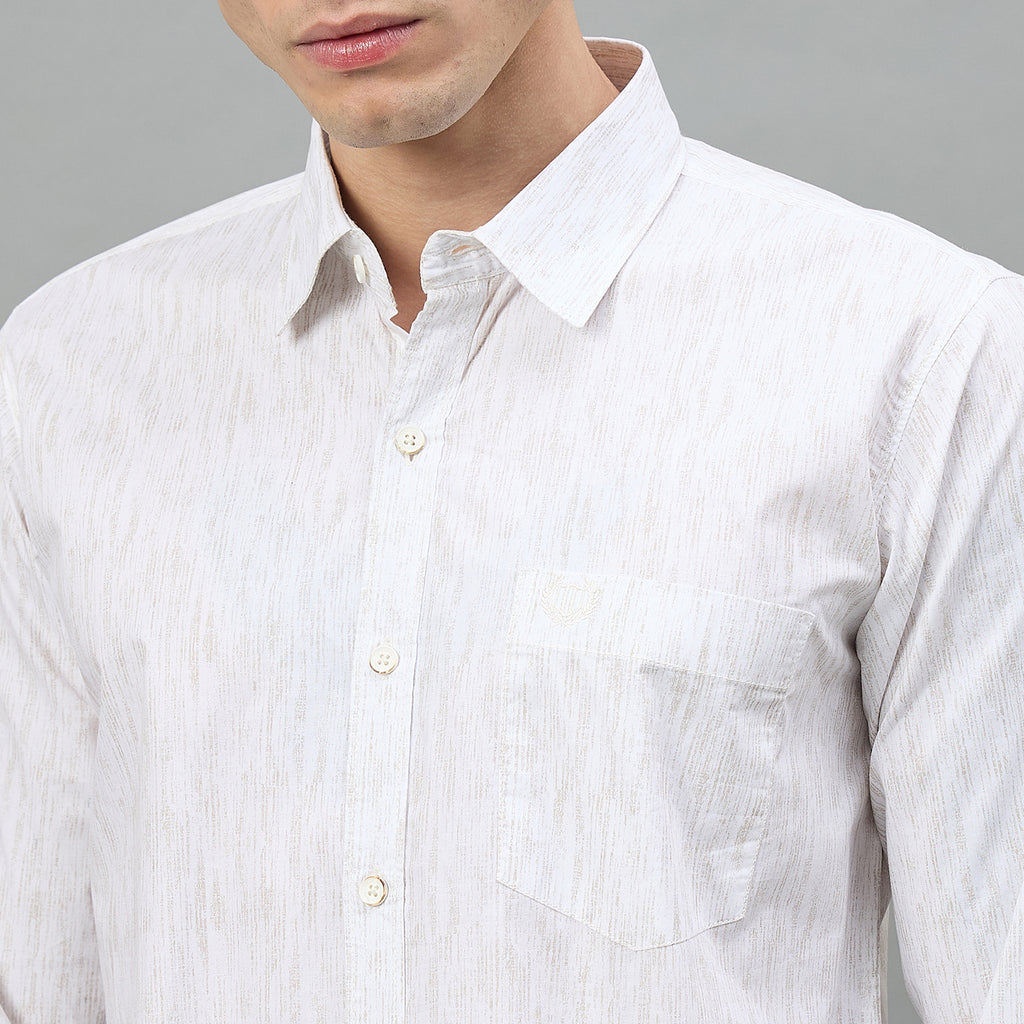 Duke Urban Men Self Design Pure Cotton Slim Fit Casual Full Sleeve Shirt (SDO6PRIK)