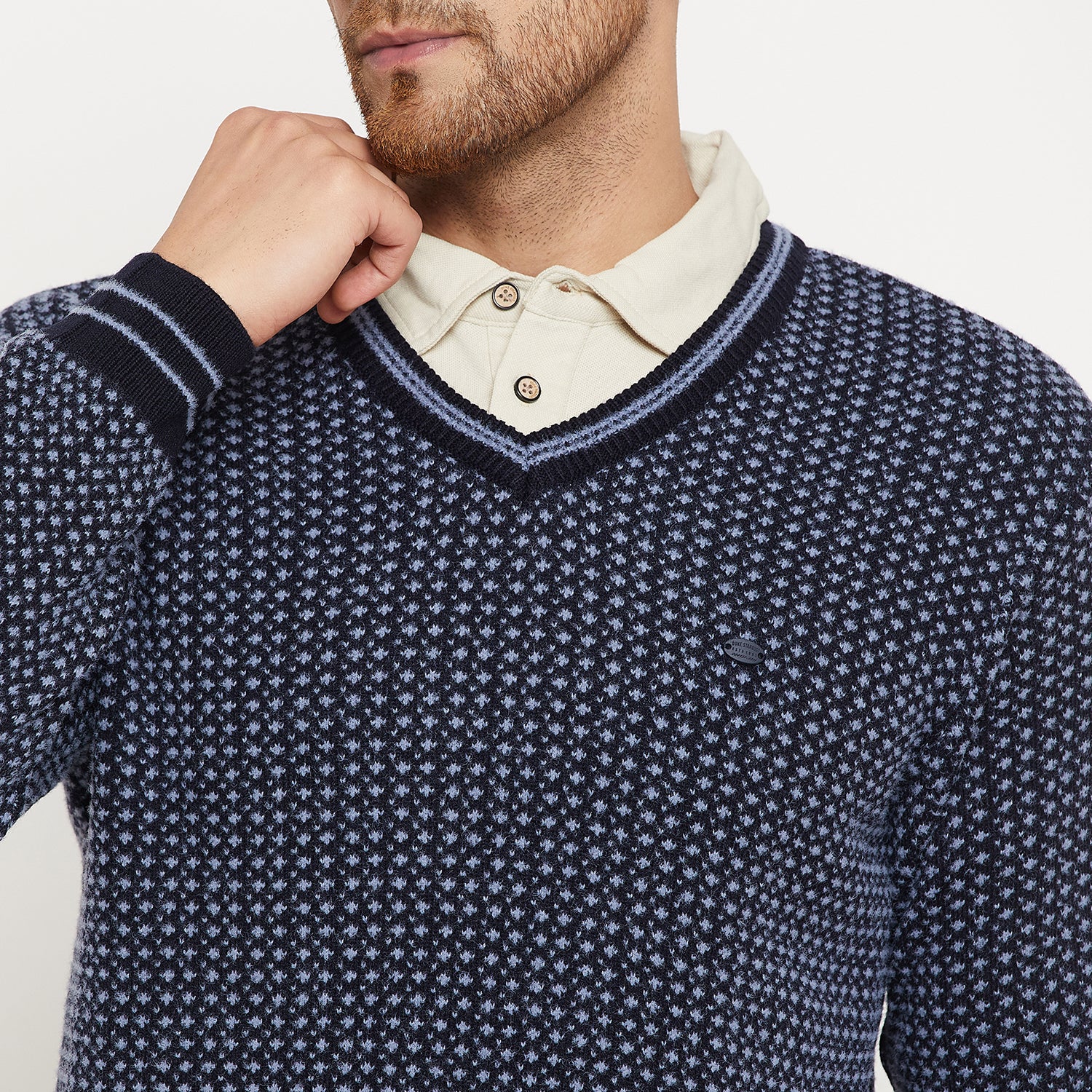 Duke Urban Men Full Sleeve V Neck Sweater (SDS2119)