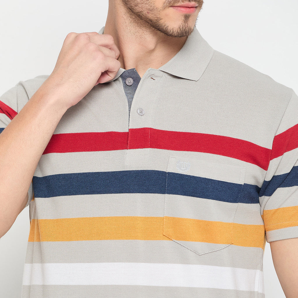 Duke Stardust Men Half Sleeve Cotton T-shirt (LF7278)