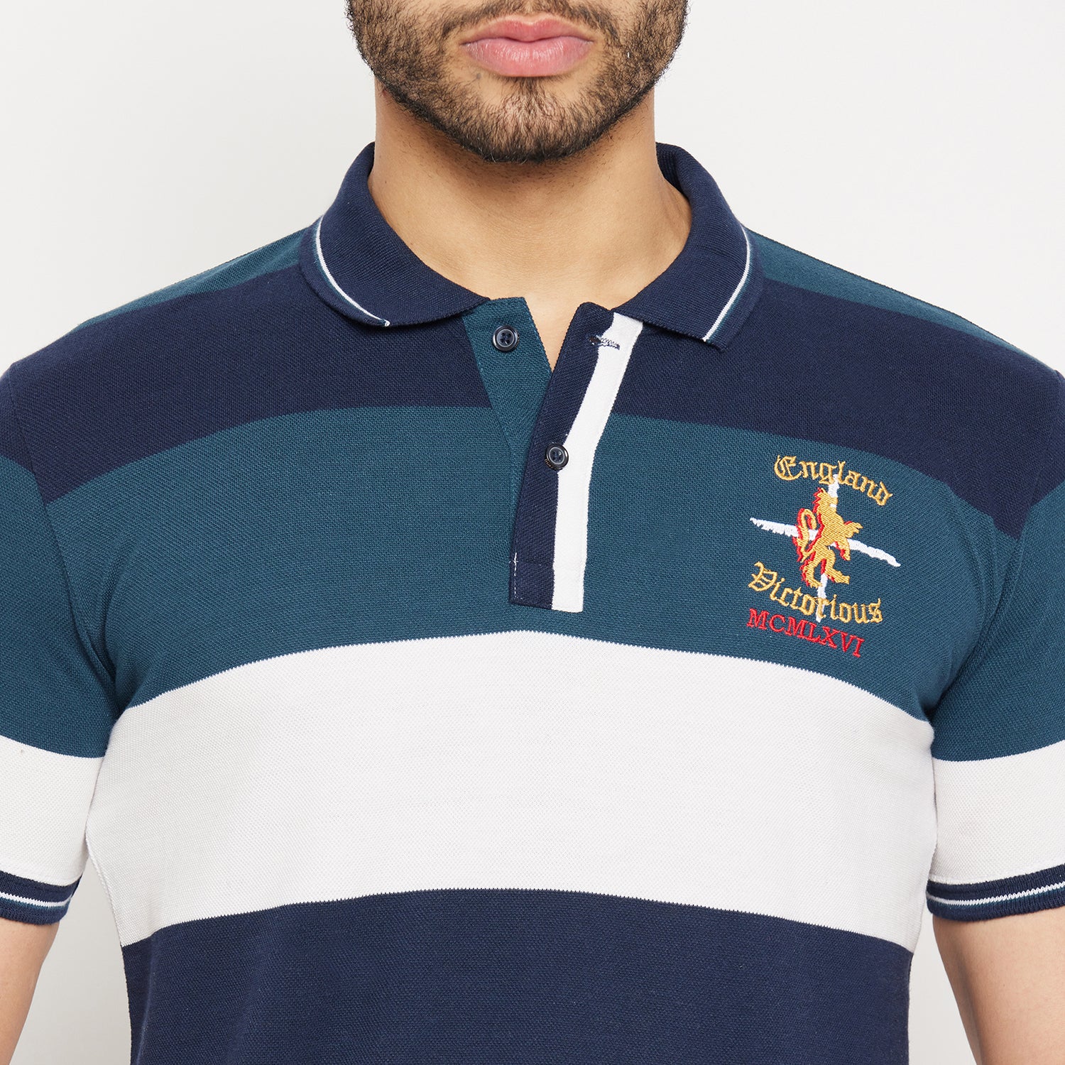 Duke Stardust Men Half Sleeve Polo Neck Cotton T-shirt (4032)