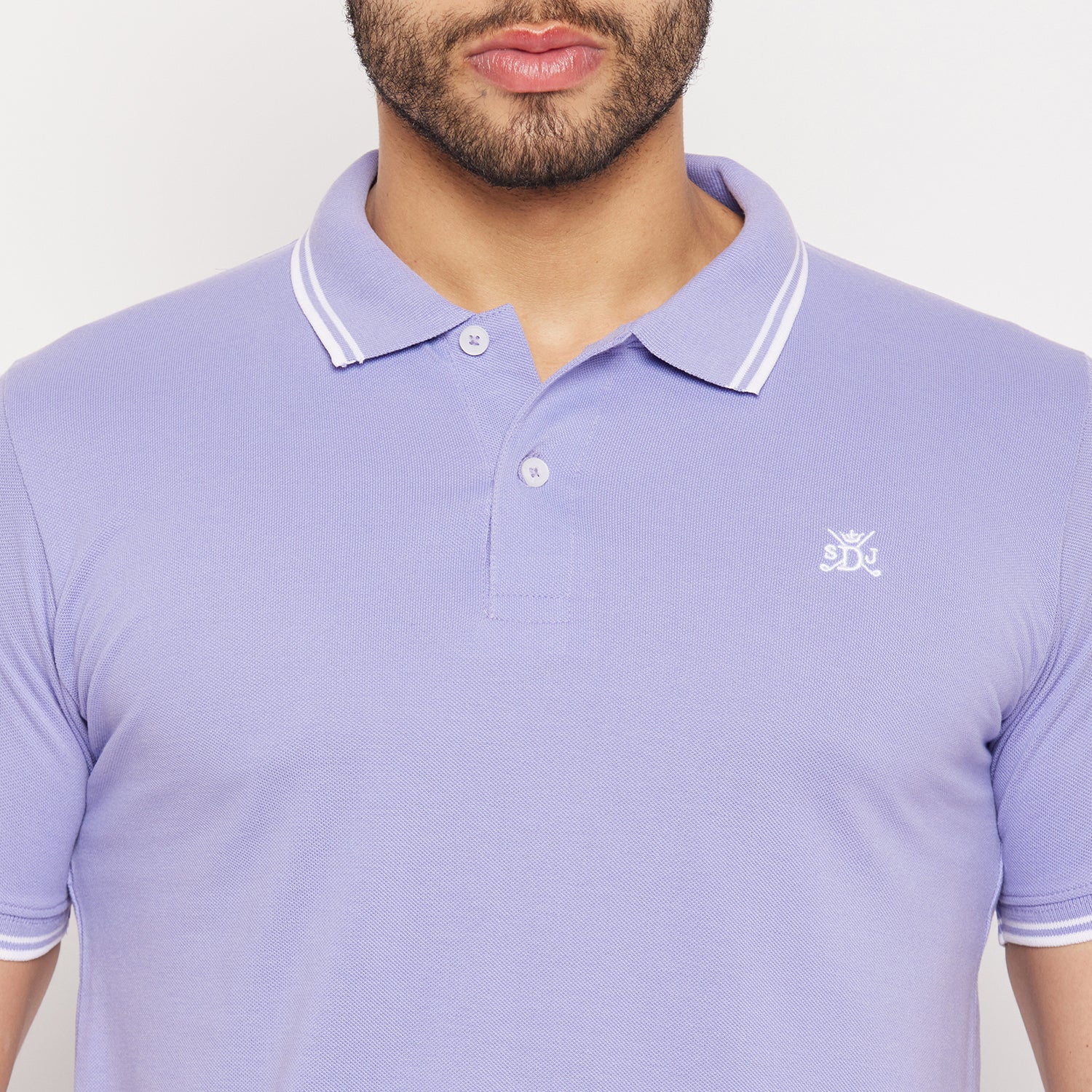 Duke Stardust Men Half Sleeve Polo Neck Cotton T-shirt (LF5890)