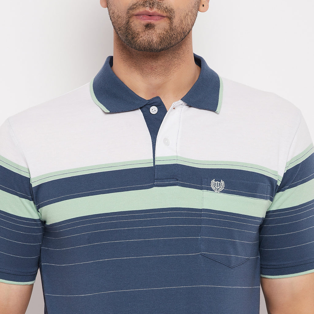Duke Stardust Men Polo Neck Half Sleeve Cotton T-shirt (LF5839)