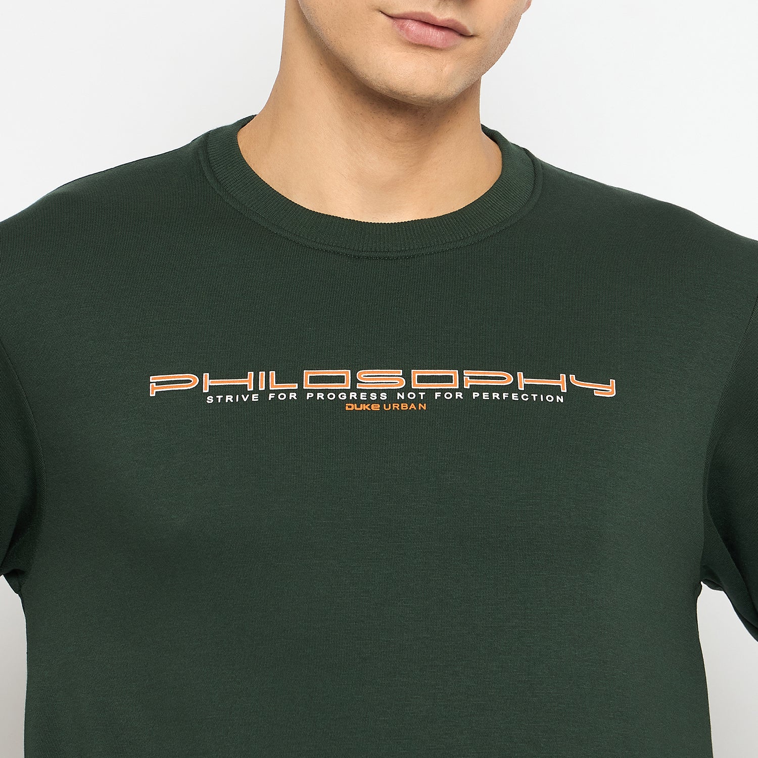 Duke Urban Men Solid Sweatshirt (LF6451)