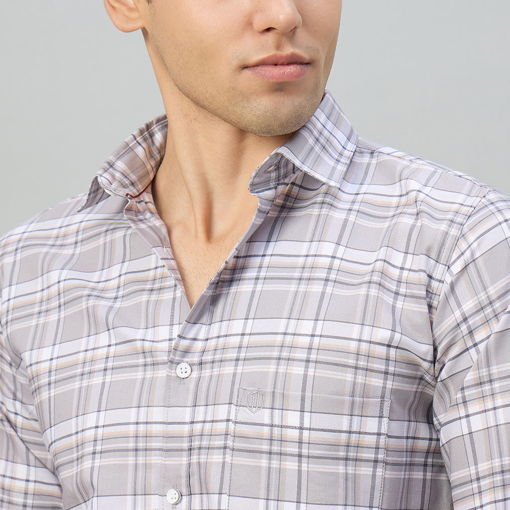 Duke Men Slim Fit Full Sleeve Oxford Cotton Shirt (SDO5CKCY)