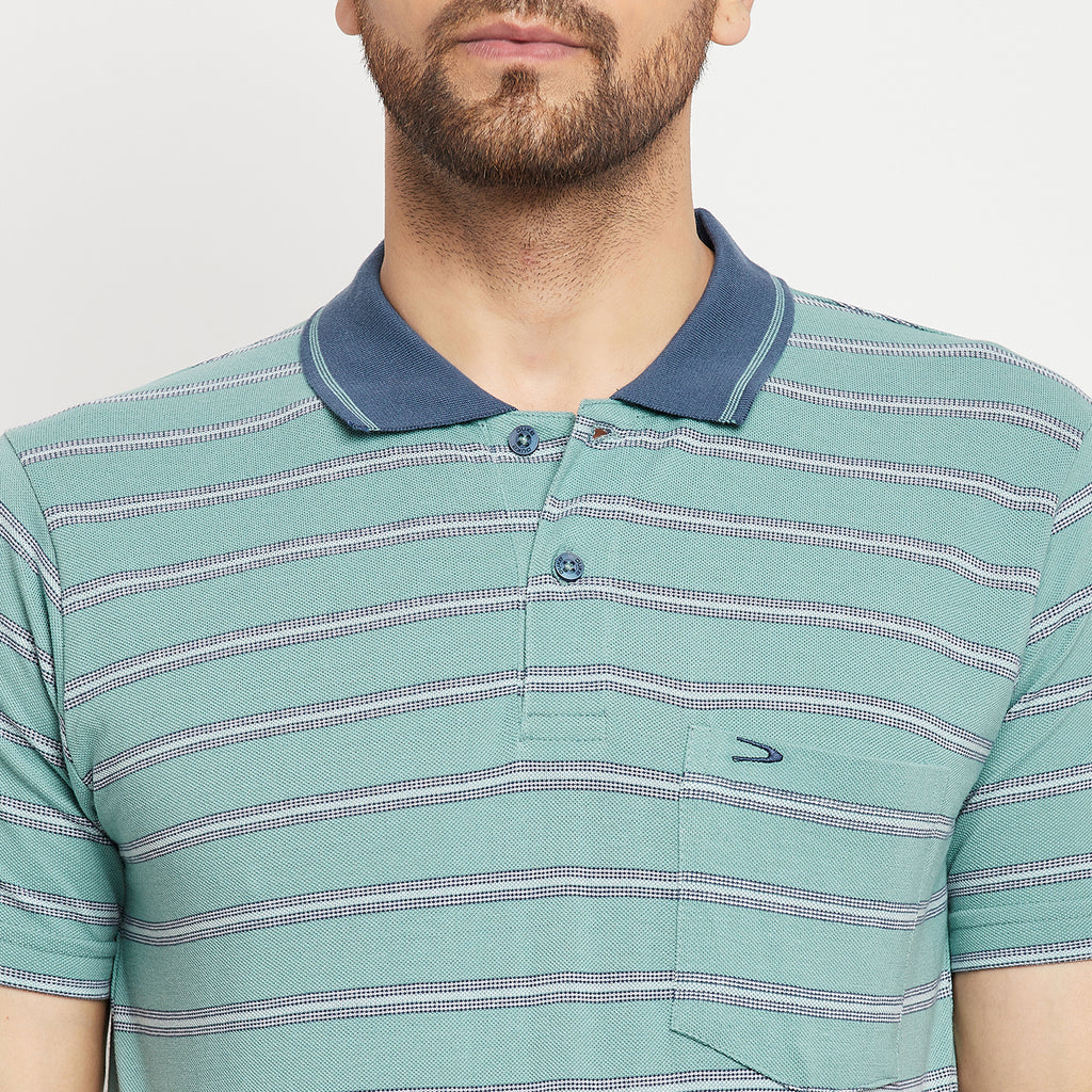 Duke Stardust Men Half Sleeve Polo Neck Cotton T-shirt (1112)