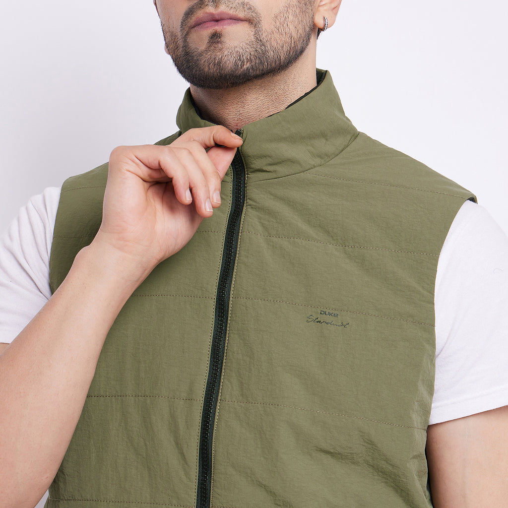 Duke Stardust Men Sleeveless Reversible Jacket (SDZ3054)