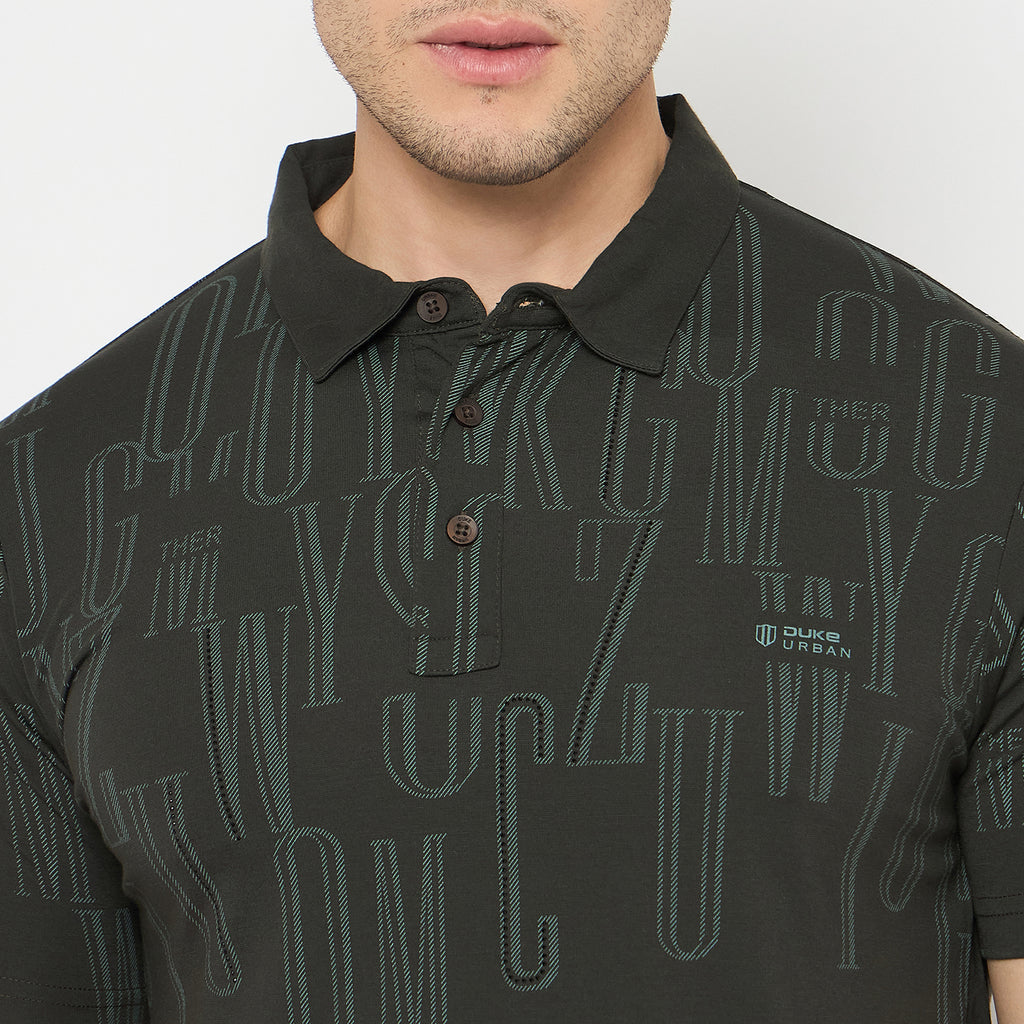 Duke Urban Men Half Sleeve Cotton Tshirt (LF7455)