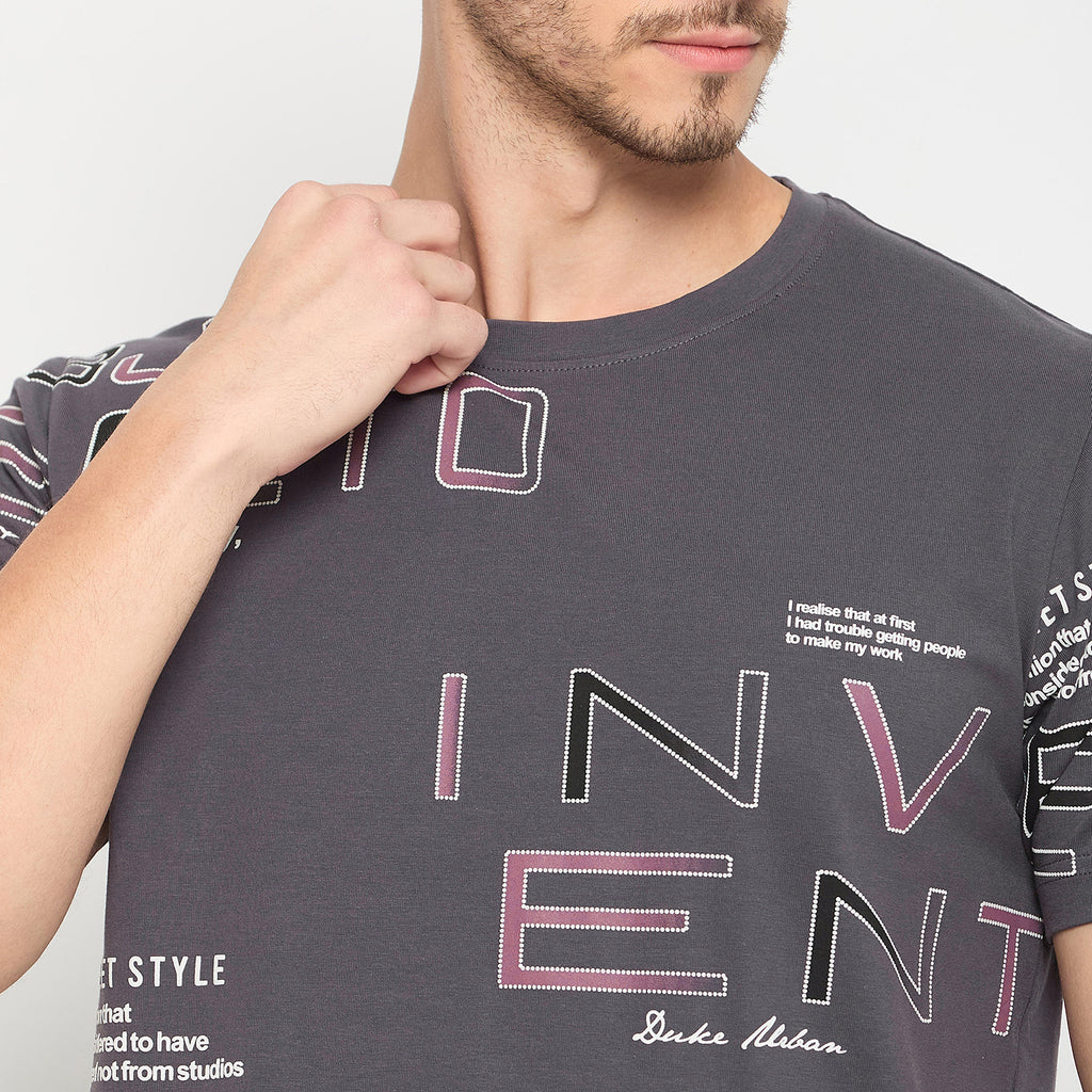 Duke Urban Men Half Sleeve Cotton T-shirt (LF7248)