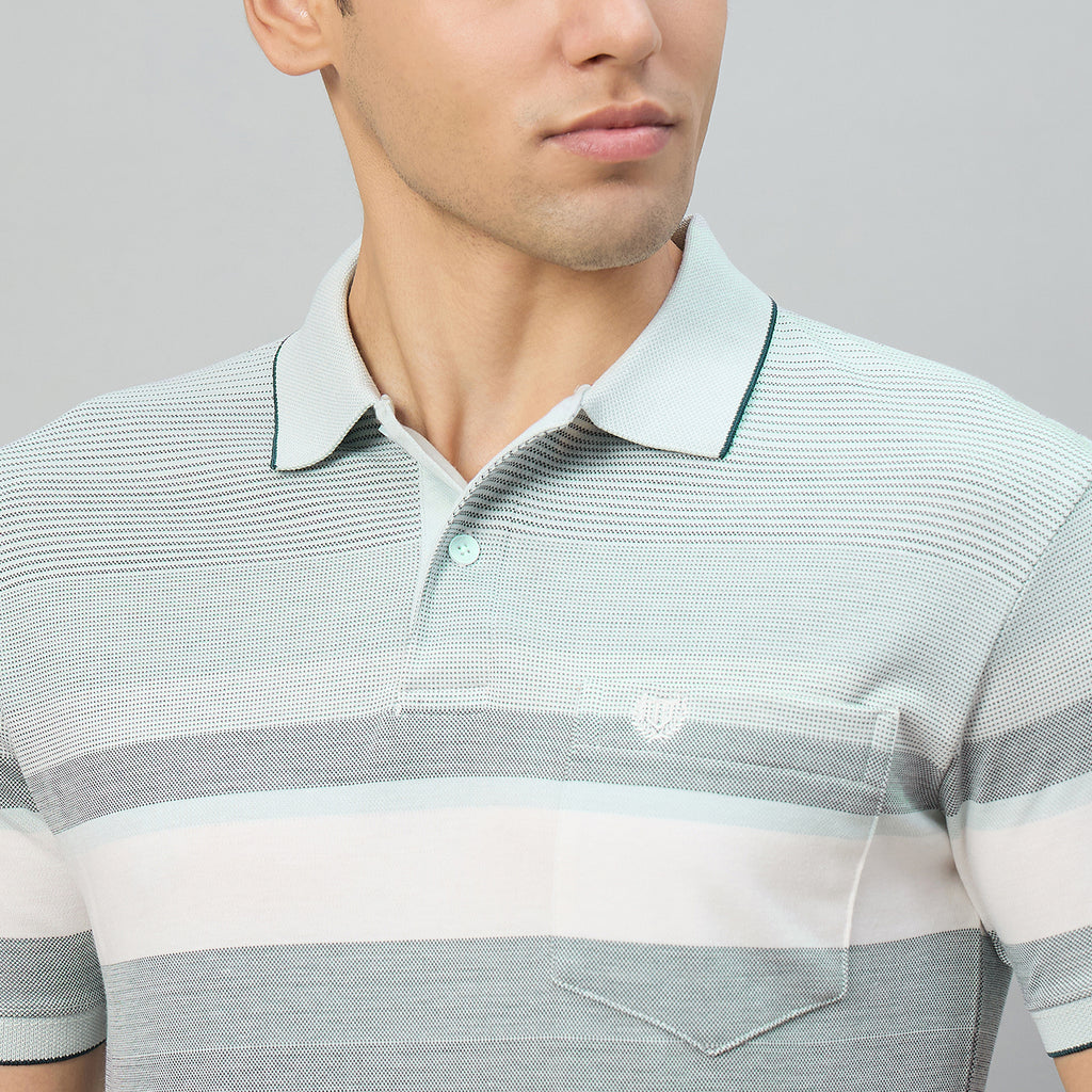 Duke Men Half Sleeve Cotton Regualr Fit Casual T-shirt (LF7899)