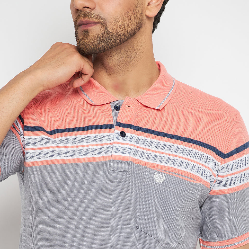 Duke Stardust Men Polo Neck Half Sleeve Cotton T-shirt (LF7074)