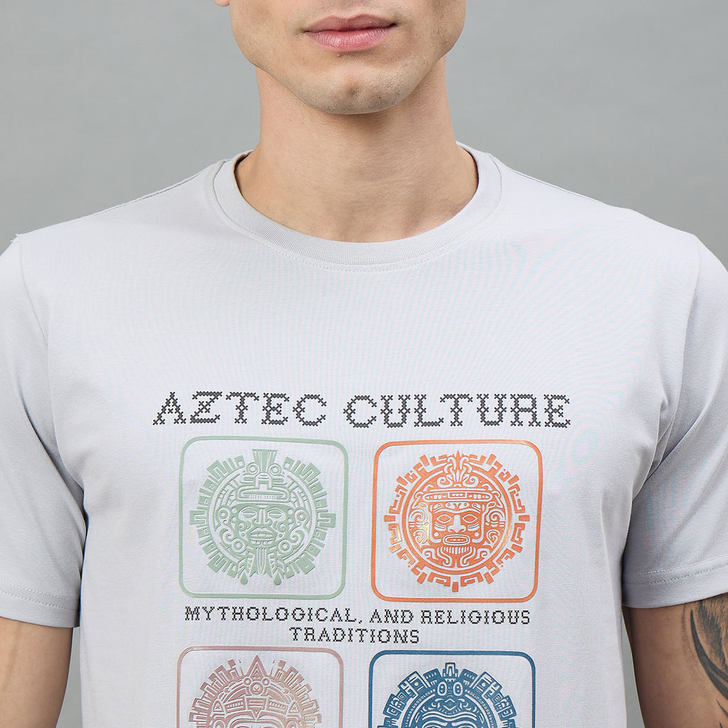 Duke Urban Men Graphic Print Half Sleeve Round Neck Casual Tshirt (LF7546)