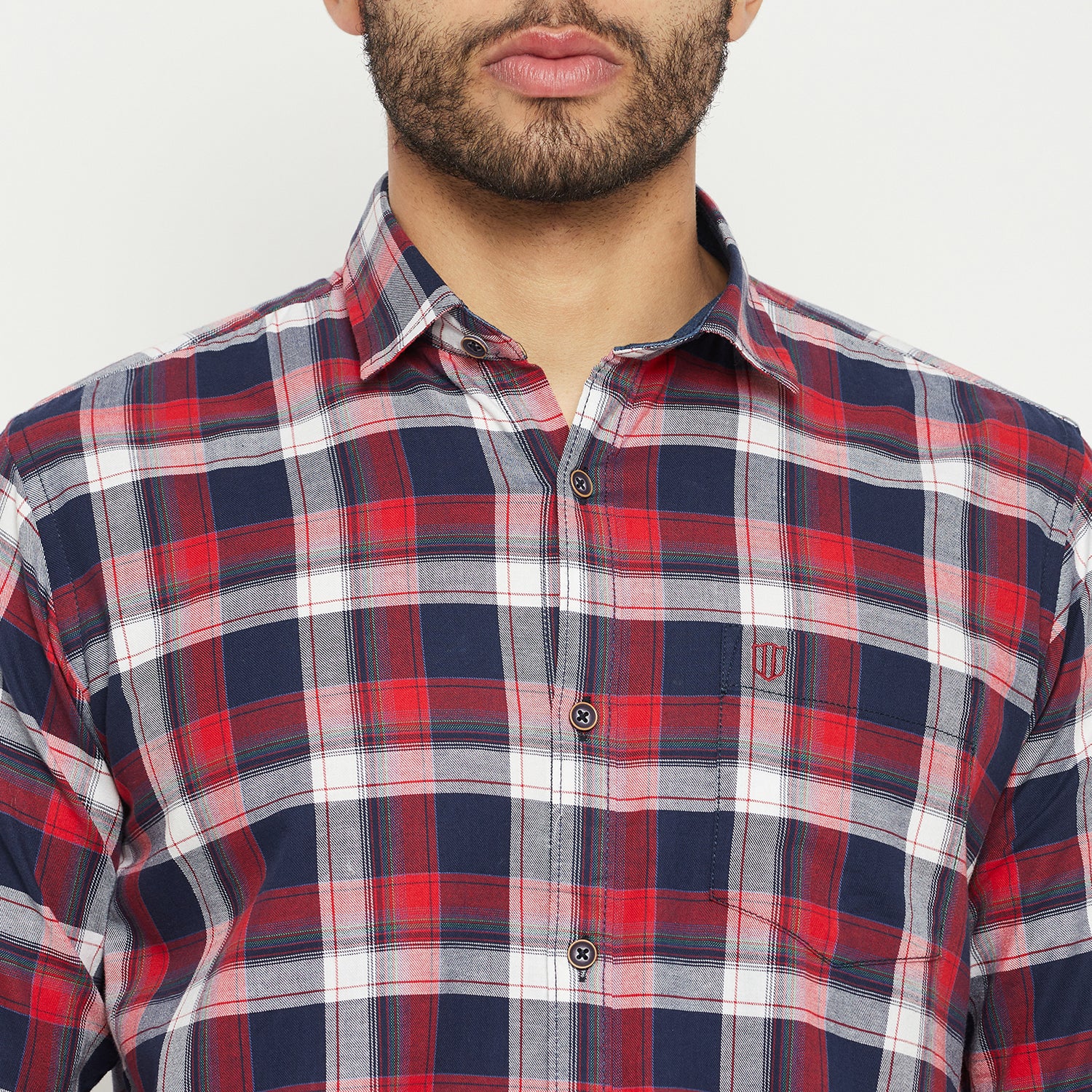 Duke Men Stardust Cotton Full Sleeve Shirt (SDO5CKTB)