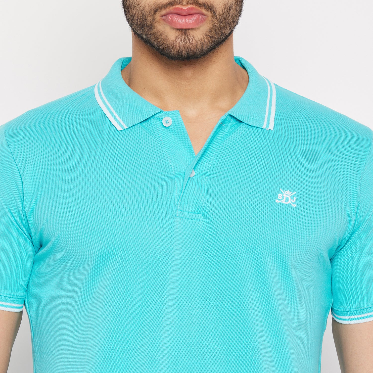 Duke Stardust Men Half Sleeve Polo Neck Cotton T-shirt (LF5890)